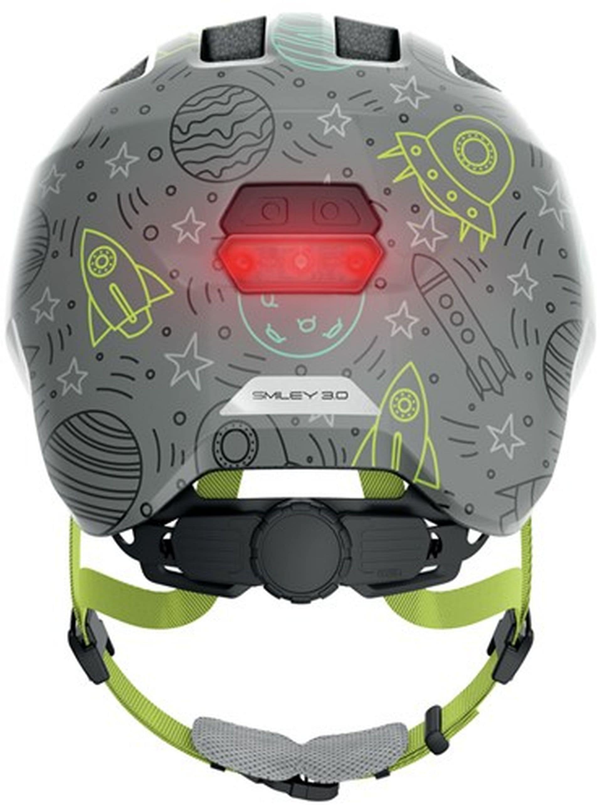 Kinderfahrradhelm »Kinder-Freizeithelm "Smiley 3.0 LED" grey space«