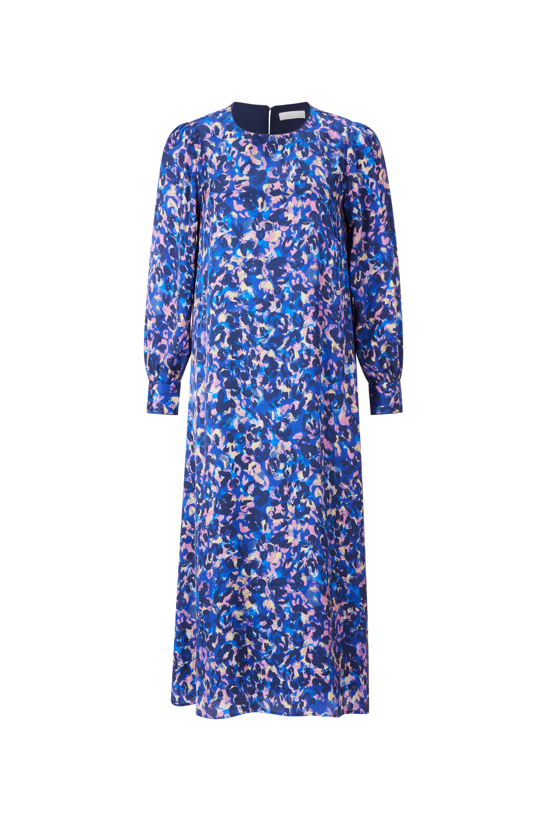 RICHROYAL Midikleid, mit künstlerischem Colour-Leo-Print