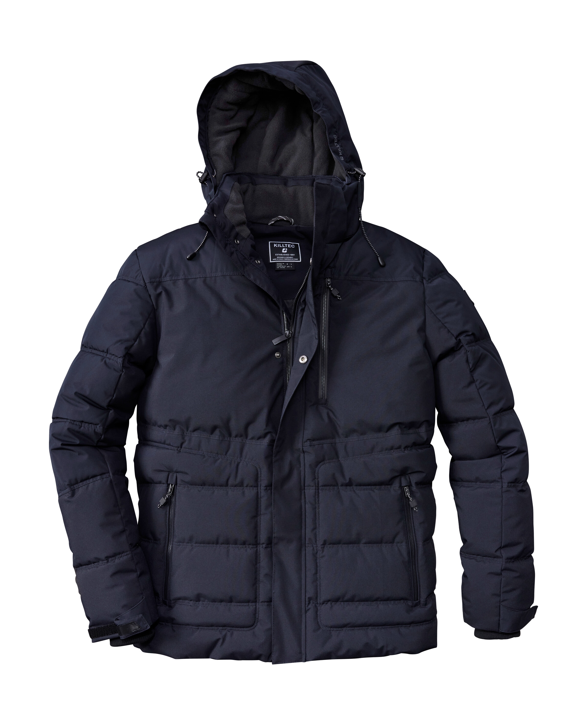 Killtec Steppjacke »KOW 87 MN QLTD JCKT«, Wasserabweisende Herren Steppjacke mit abnehmbarer Kapuze