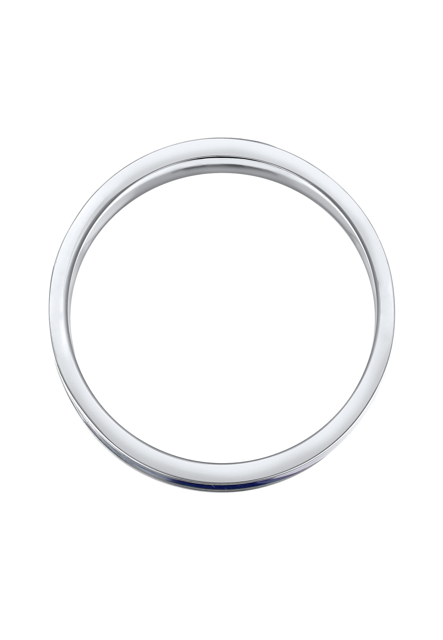 Kuzzoi Silberring »Ring Herren Bandring Emaille Casual 925 Silber«