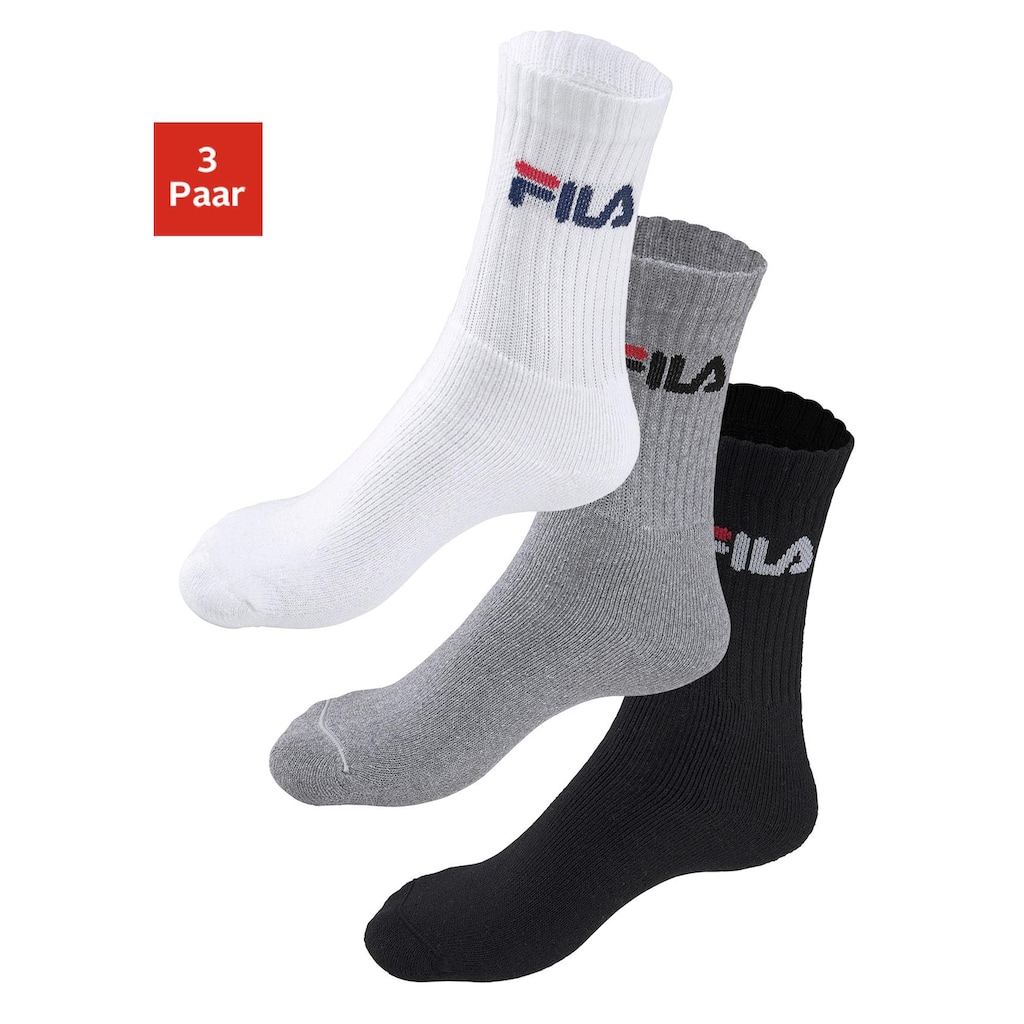 Fila Tennissocken, (3 Paar)