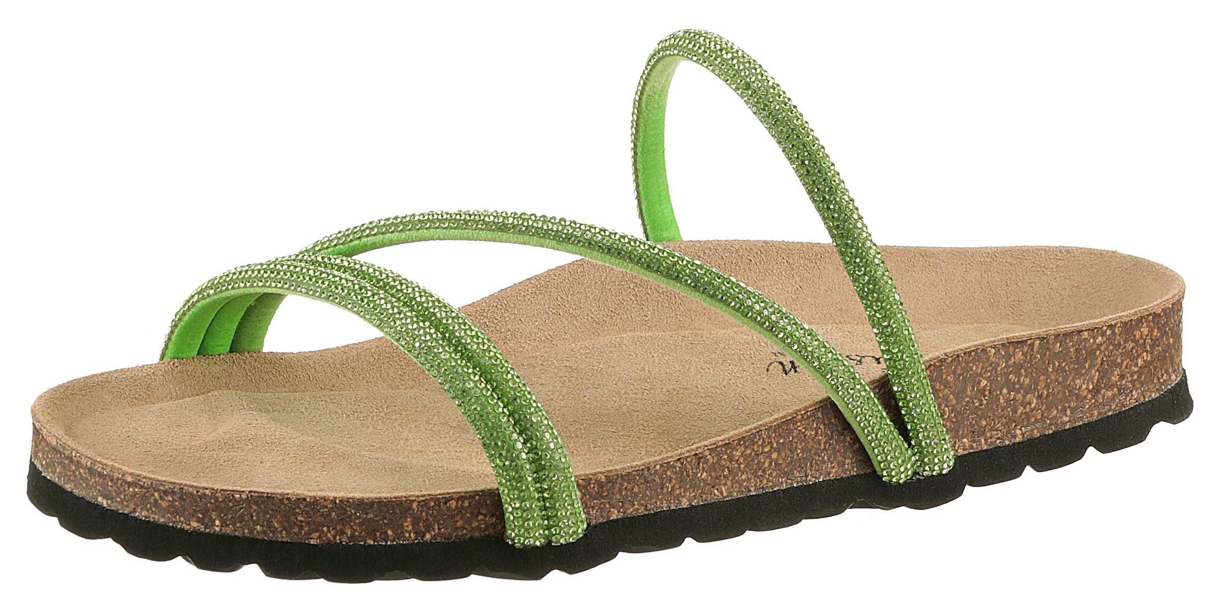 Aniston SHOES Pantolette, Sommerschuh, Strandschuh, Glitzersteine - NEUE KOLLEKTION