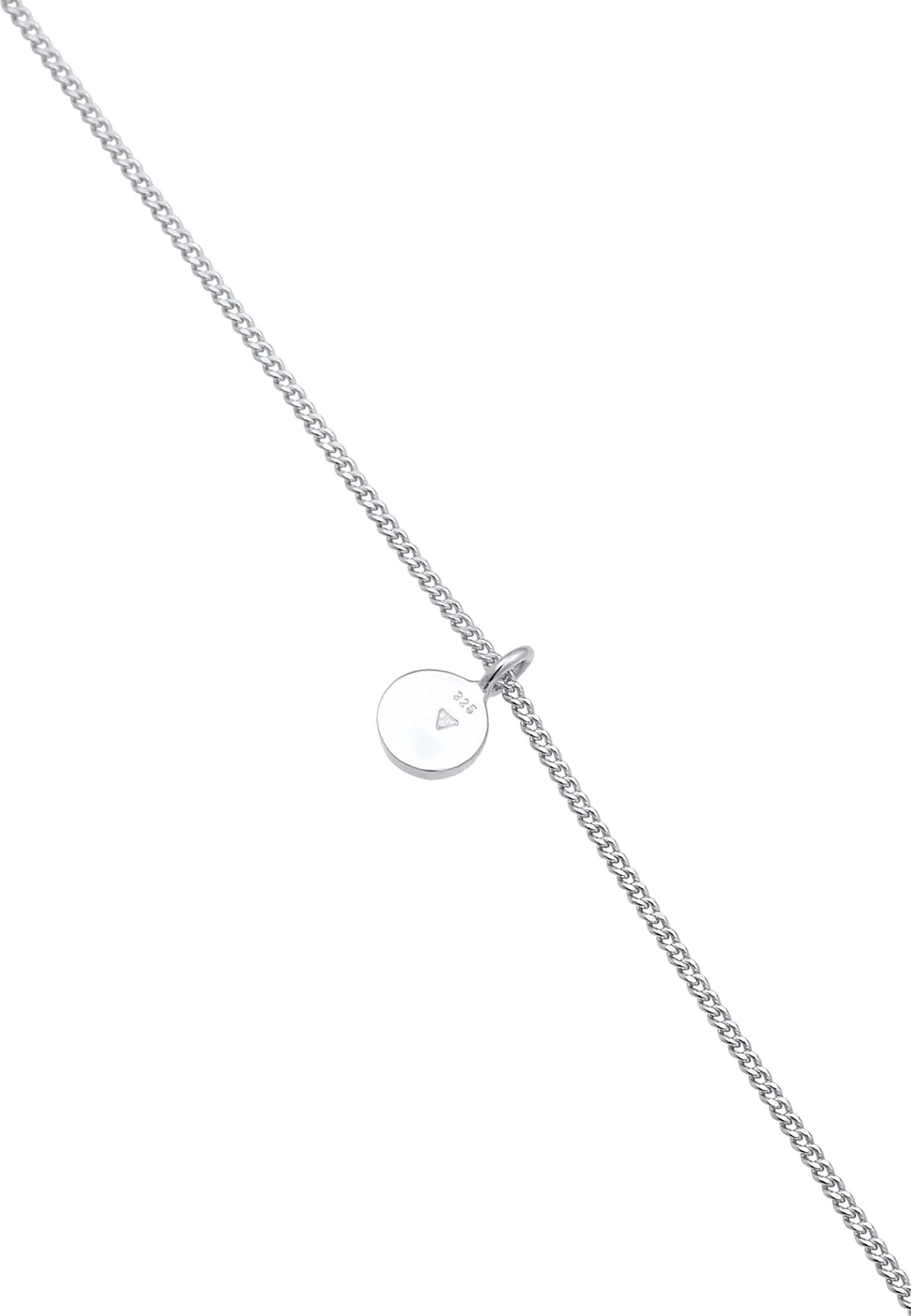 Elli Choker »Halskette Choker Kreis Plättchen Basic Coin 925 Silber«