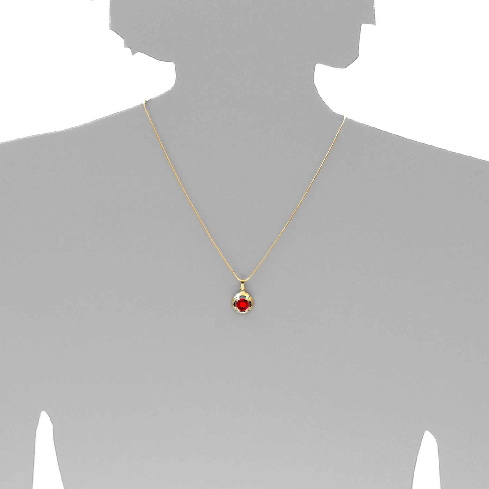 OSTSEE-SCHMUCK Kettenanhänger »- Tamira - Gold 333/000 - sy. Rubin«