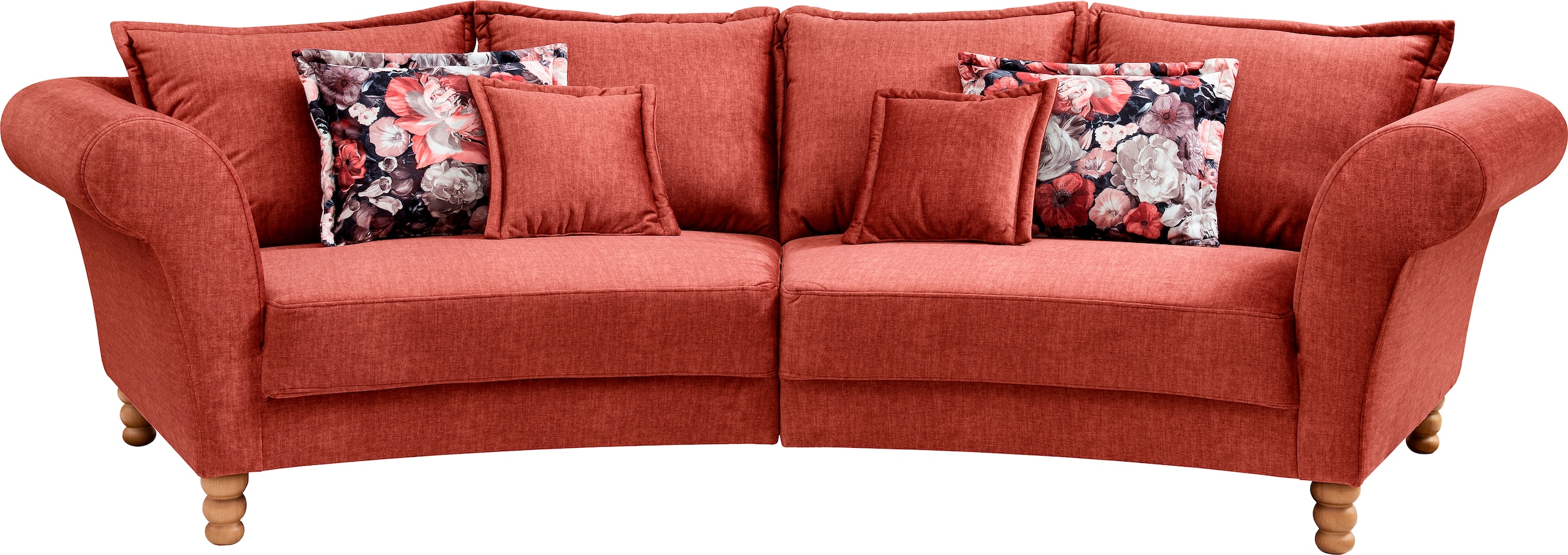 Home affaire Big-Sofa »Tassilo geschwungene Formensprache, bequem, Mega Sofa, Breite 350cm«