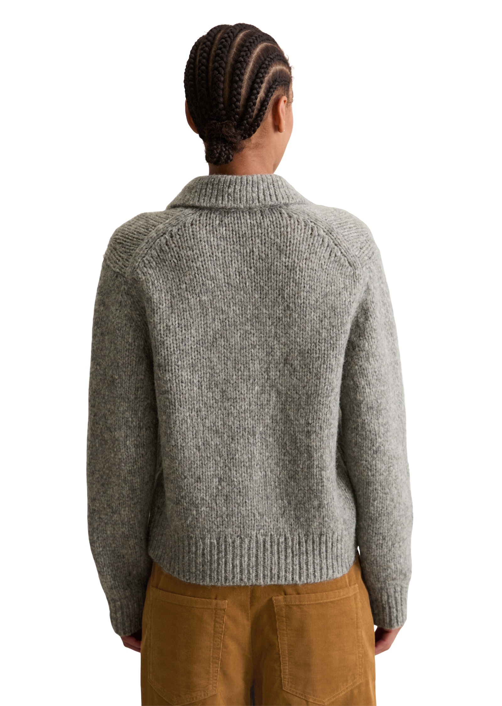 Marc O'Polo DENIM Cardigan, regular fit aus weichem Schurwolle-Mix, meliert