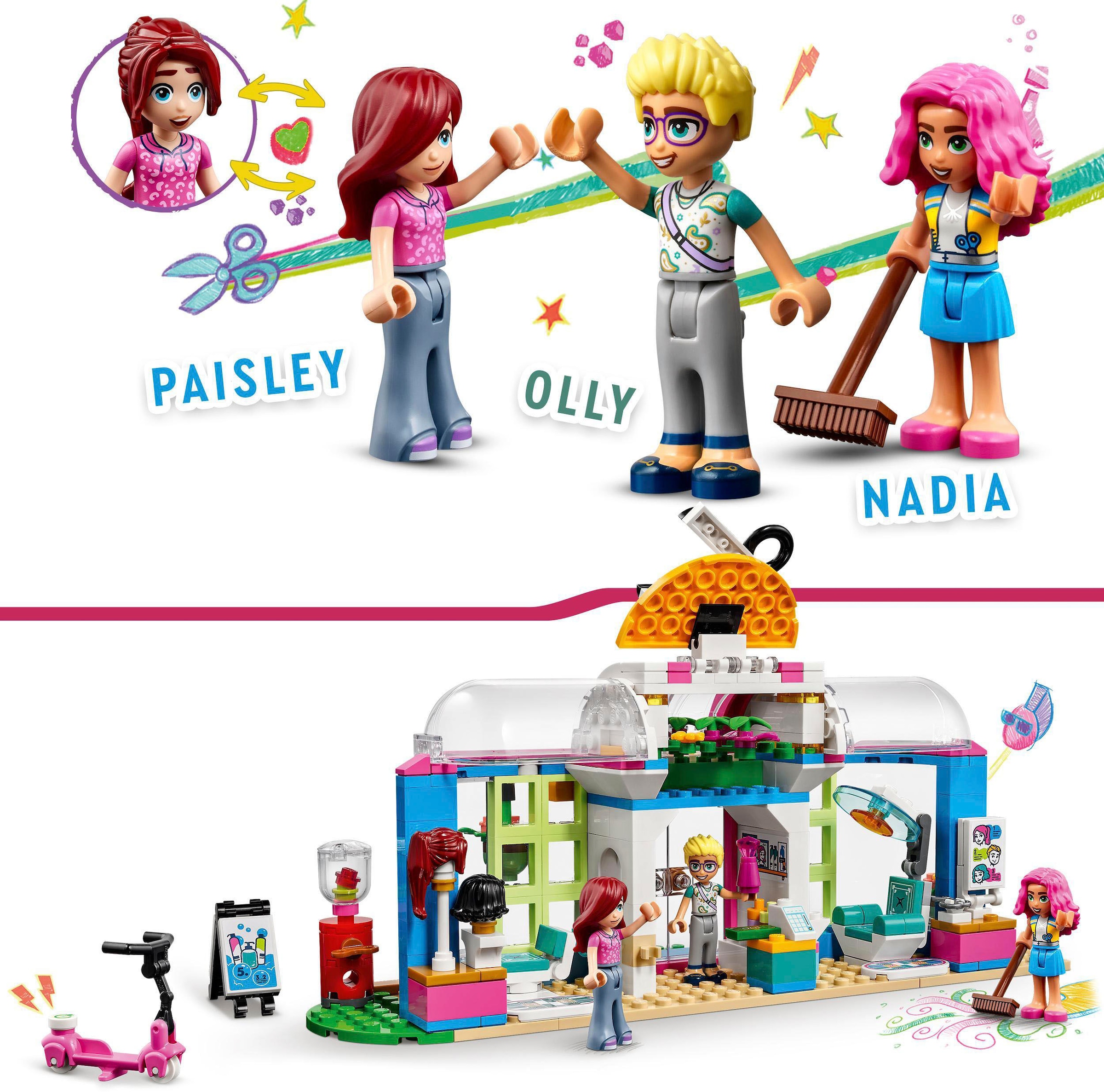 LEGO® Konstruktionsspielsteine »Friseursalon (41743), LEGO® Friends«, (401 St.)