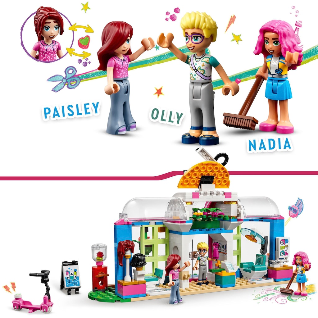 LEGO® Konstruktionsspielsteine »Friseursalon (41743), LEGO® Friends«, (401 St.)