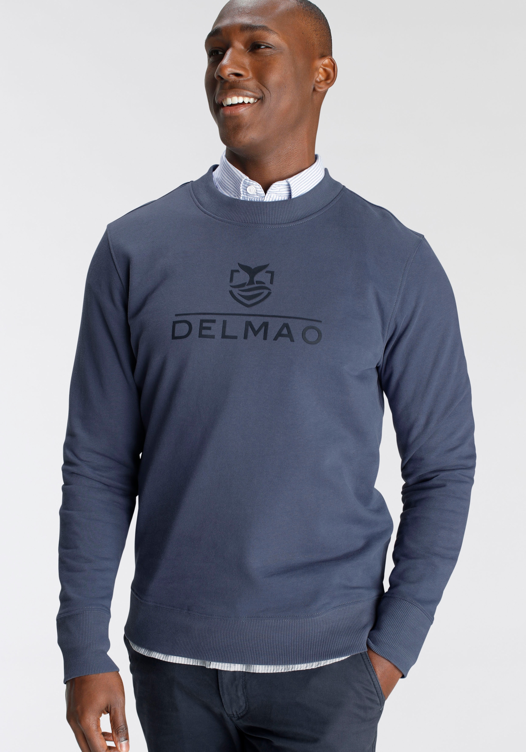 DELMAO Sweatshirt, mit Markenprint- NEUE MARKE! online kaufen bei OTTO