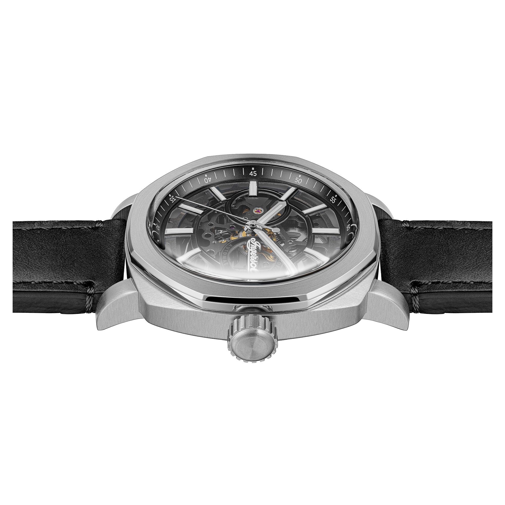 Ingersoll Automatikuhr »The Outrider« Armbanduhr, Herrenuhr, Mechanische Uhr, Lederarmband, analog