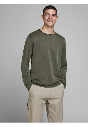 Rundhalspullover »JJELEO KNIT CREW NECK NOOS«