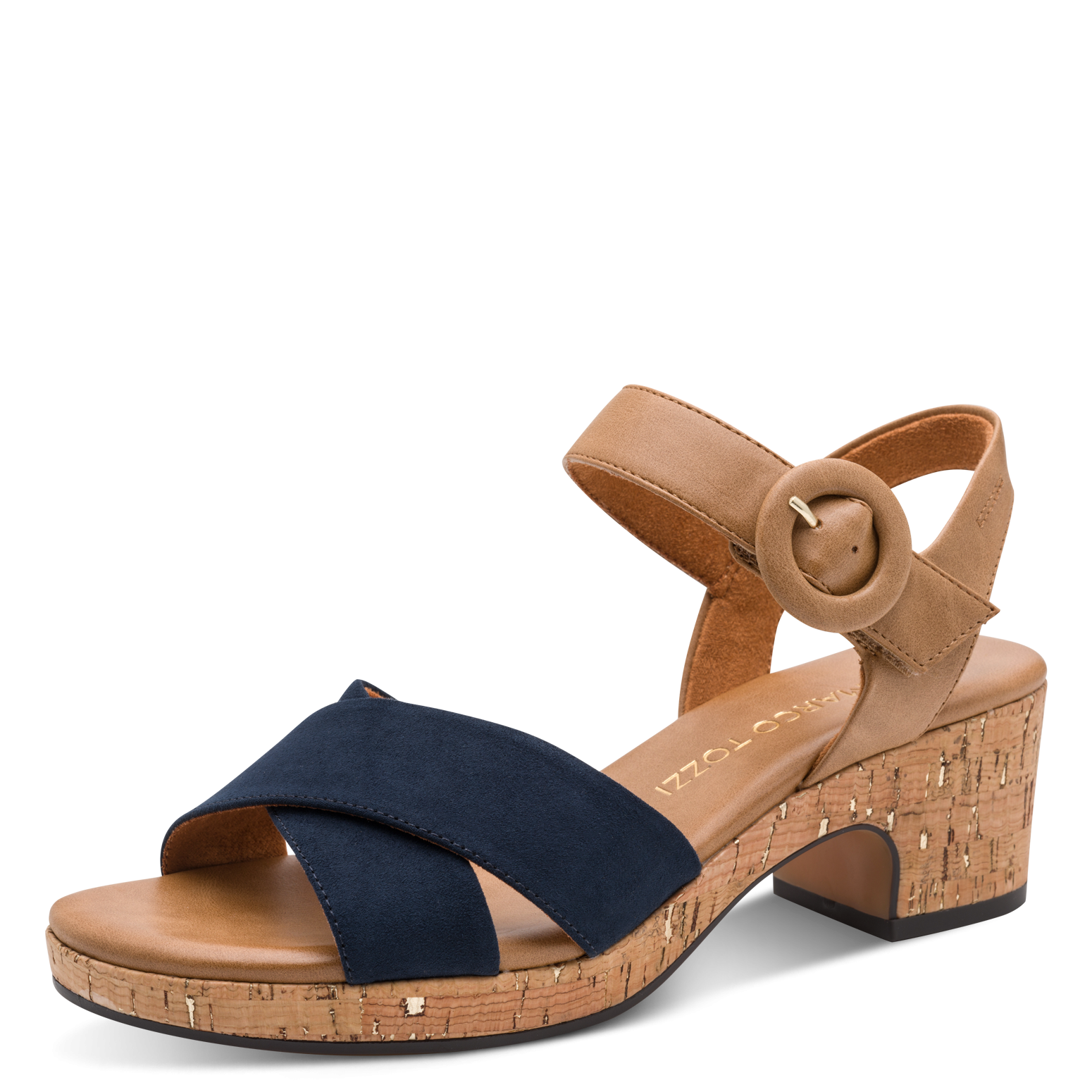 MARCO TOZZI Sandalette  , Blockabsatz, Plateau, Sommerschuh, Sandale mit Feel Me-Ausstattung