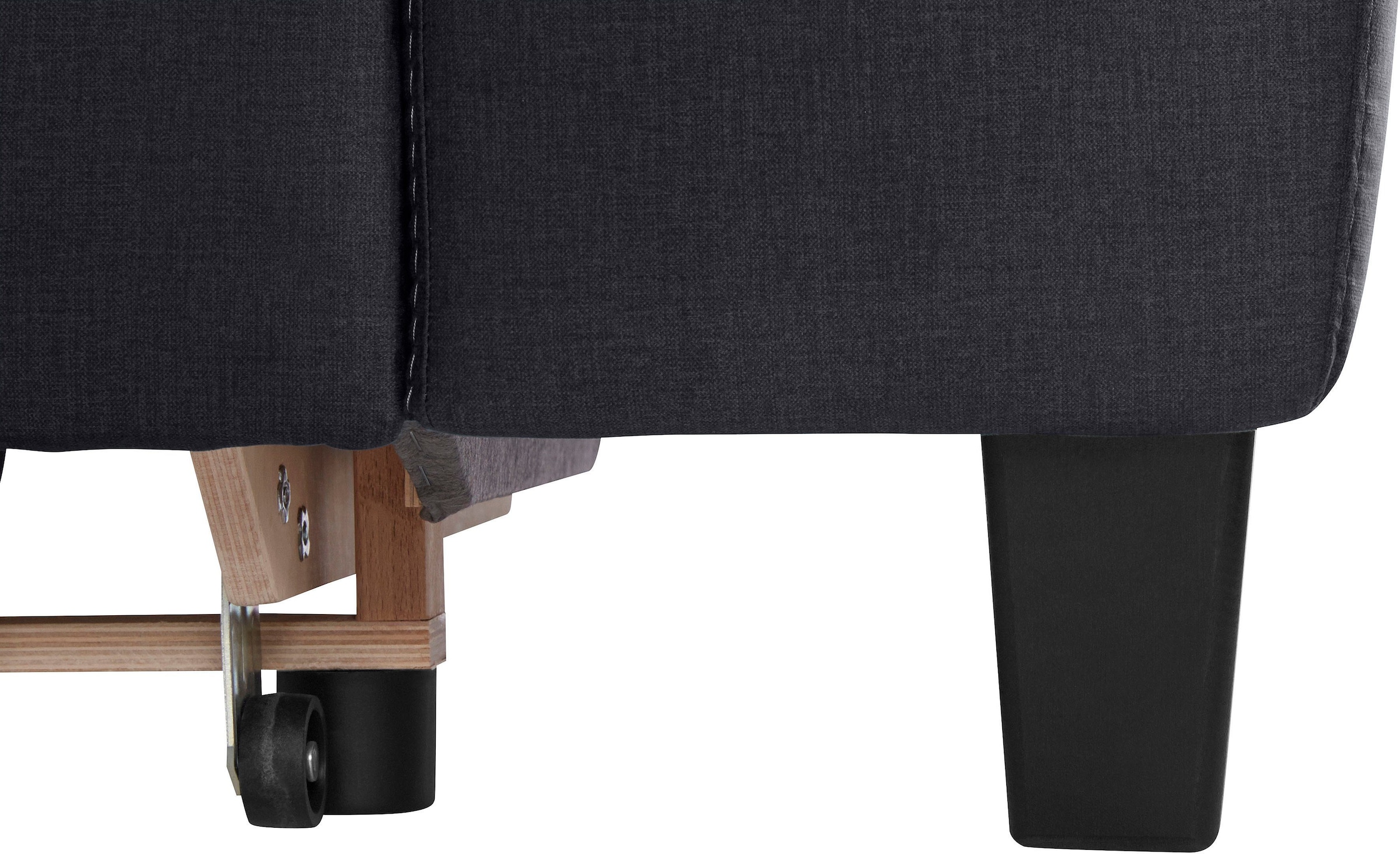 COTTA Polstergarnitur »Morven L-Form«, (Set), Set bestehend aus: Ecksofa mit Kopfteilverstellung & Hocker