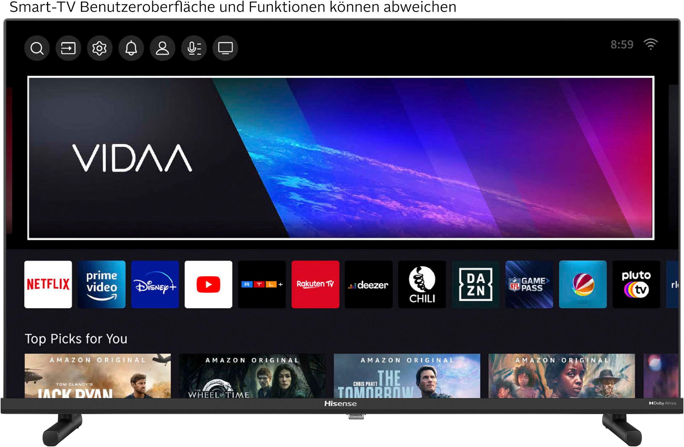 Hisense QLED-Fernseher »40A5Q«, Full HD, Smart-TV, 2K FHD QLED