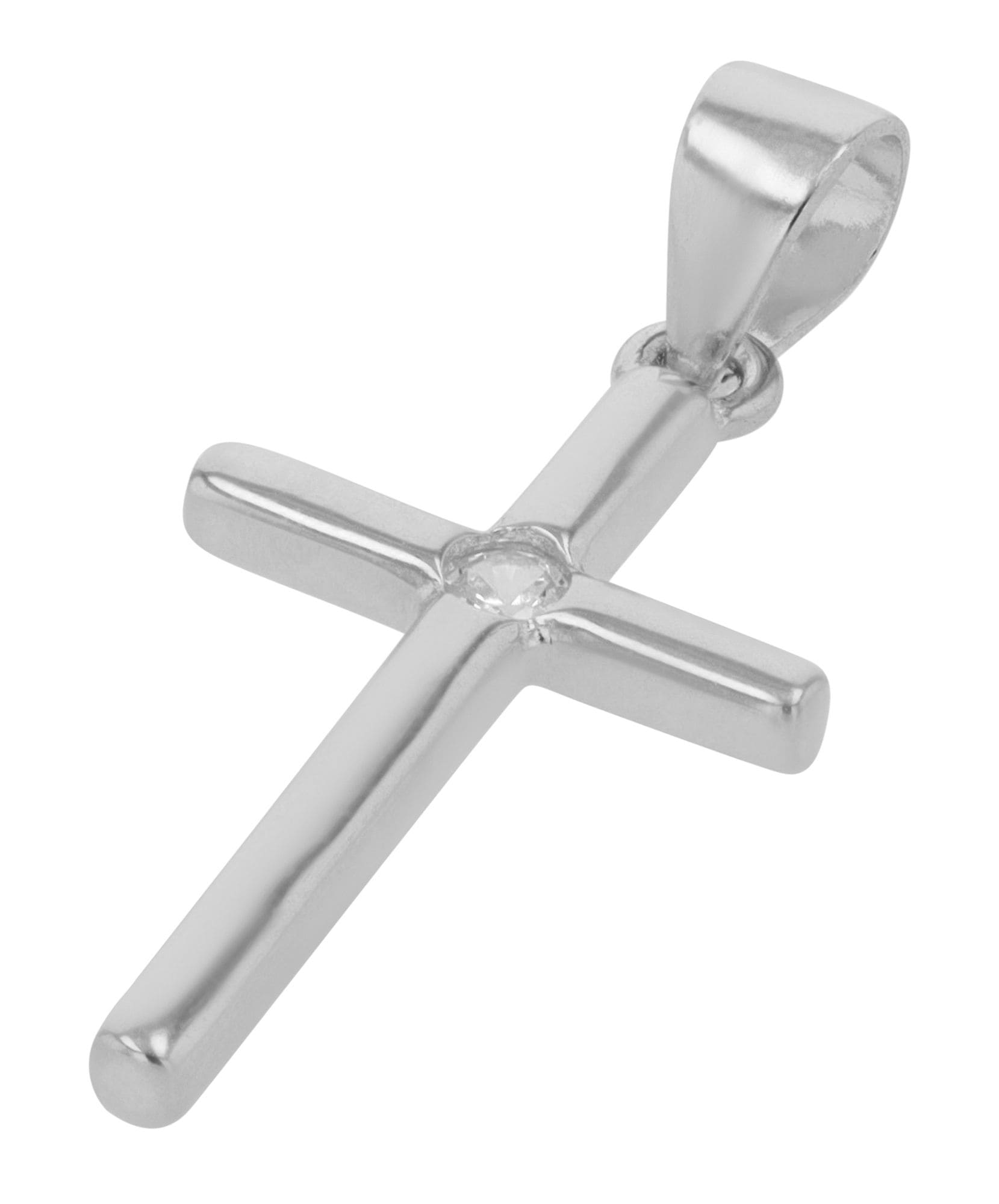 Adelia´s Kreuzanhänger »Damen Anhänger ¿ Kreuz Kreuzanhänger aus 925 Silber mit Zirkonia«