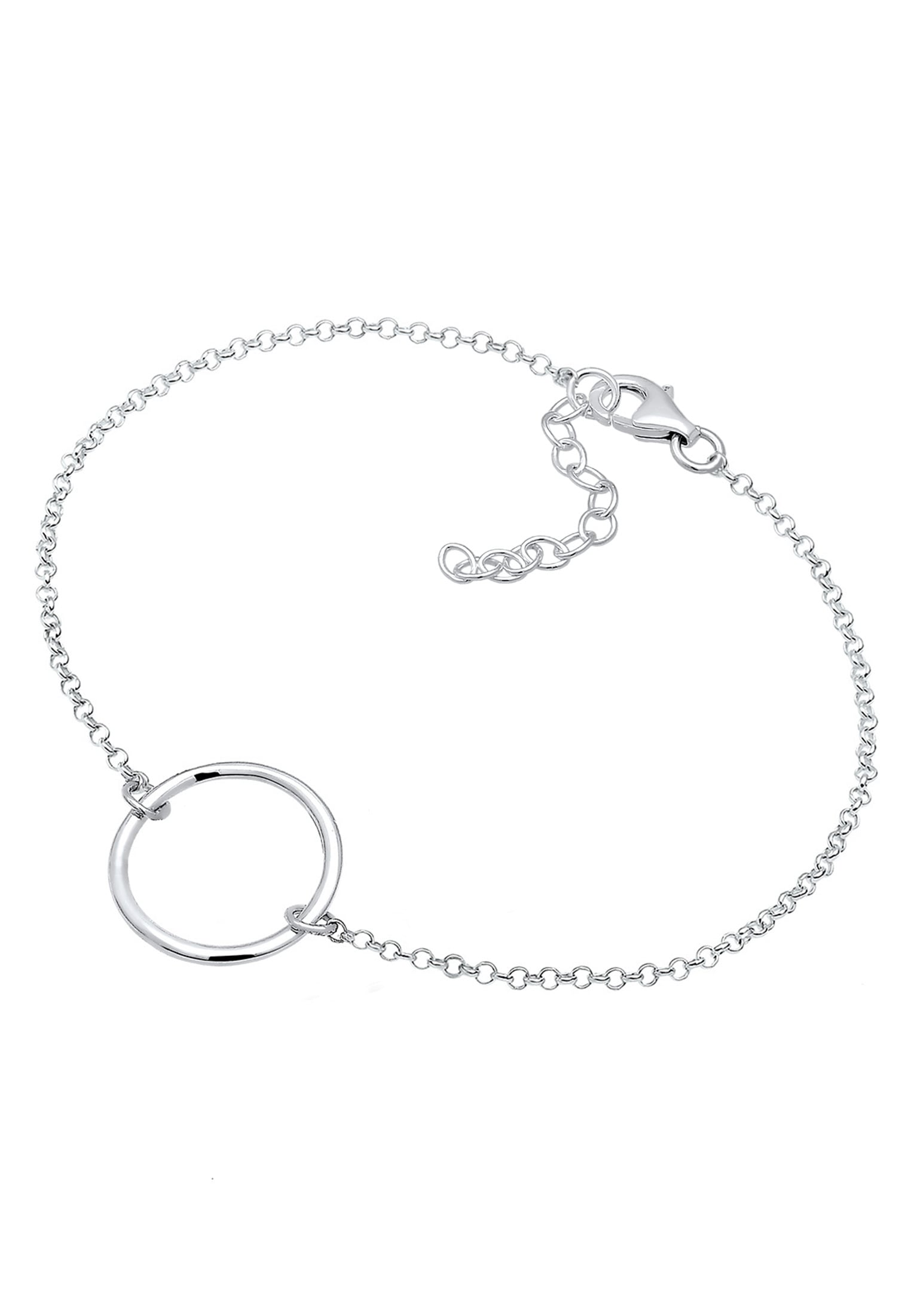 Elli Armkette »Armband Kreis Schlicht 925 Silber«