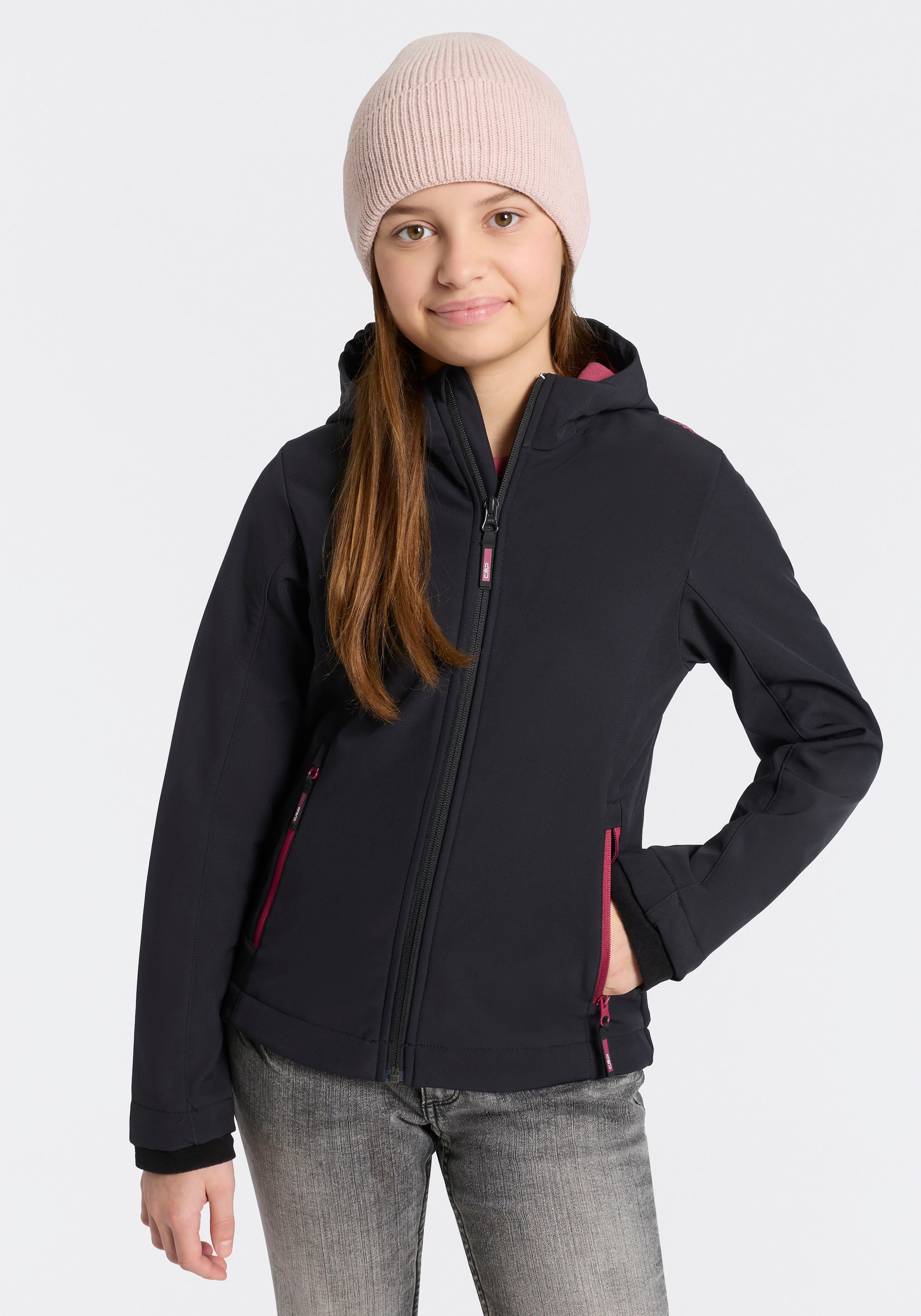 CMP Softshelljacke »KID G JACKET FIX HOOD für Kinder43405465« mit Kapuze