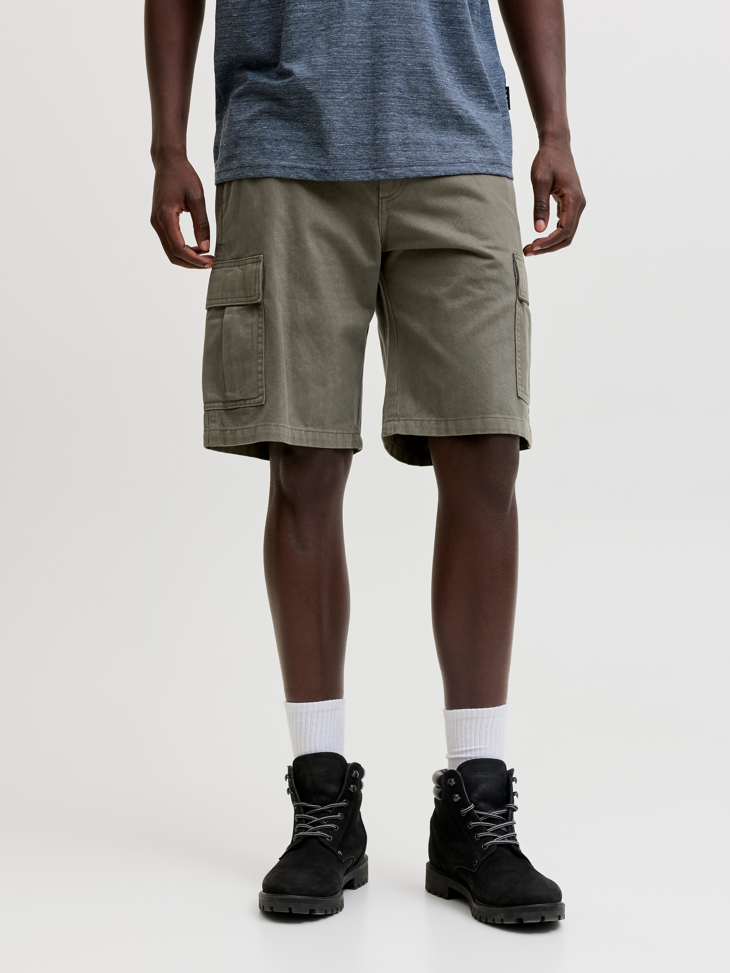 Jack & Jones Cargoshorts »JPSTCOLE HUDSON BELTED CARGO SHORTS MID«