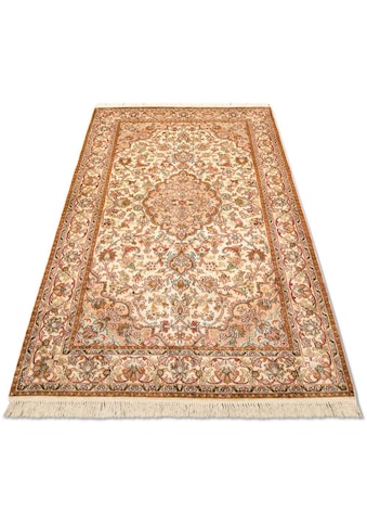 morgenland Teppich »Kaschmir Seide Teppich handgeknüpft beige«, rechteckig, 5 mm Höhe kaufen