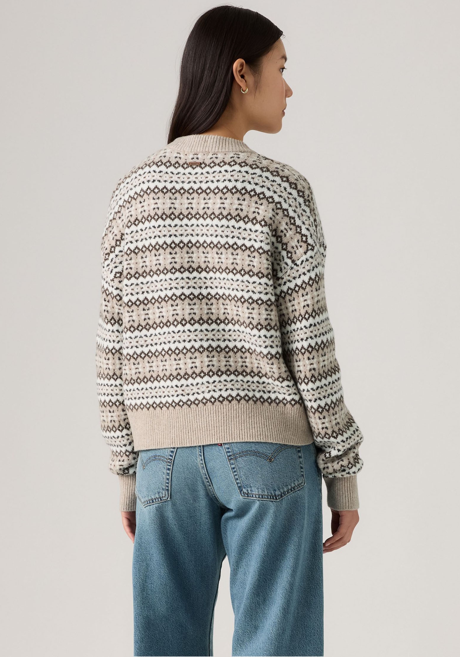 Levi's® Rundhalspullover »INES SWEATER NEUT«, Materialmix mit wärmendem Wollanteil