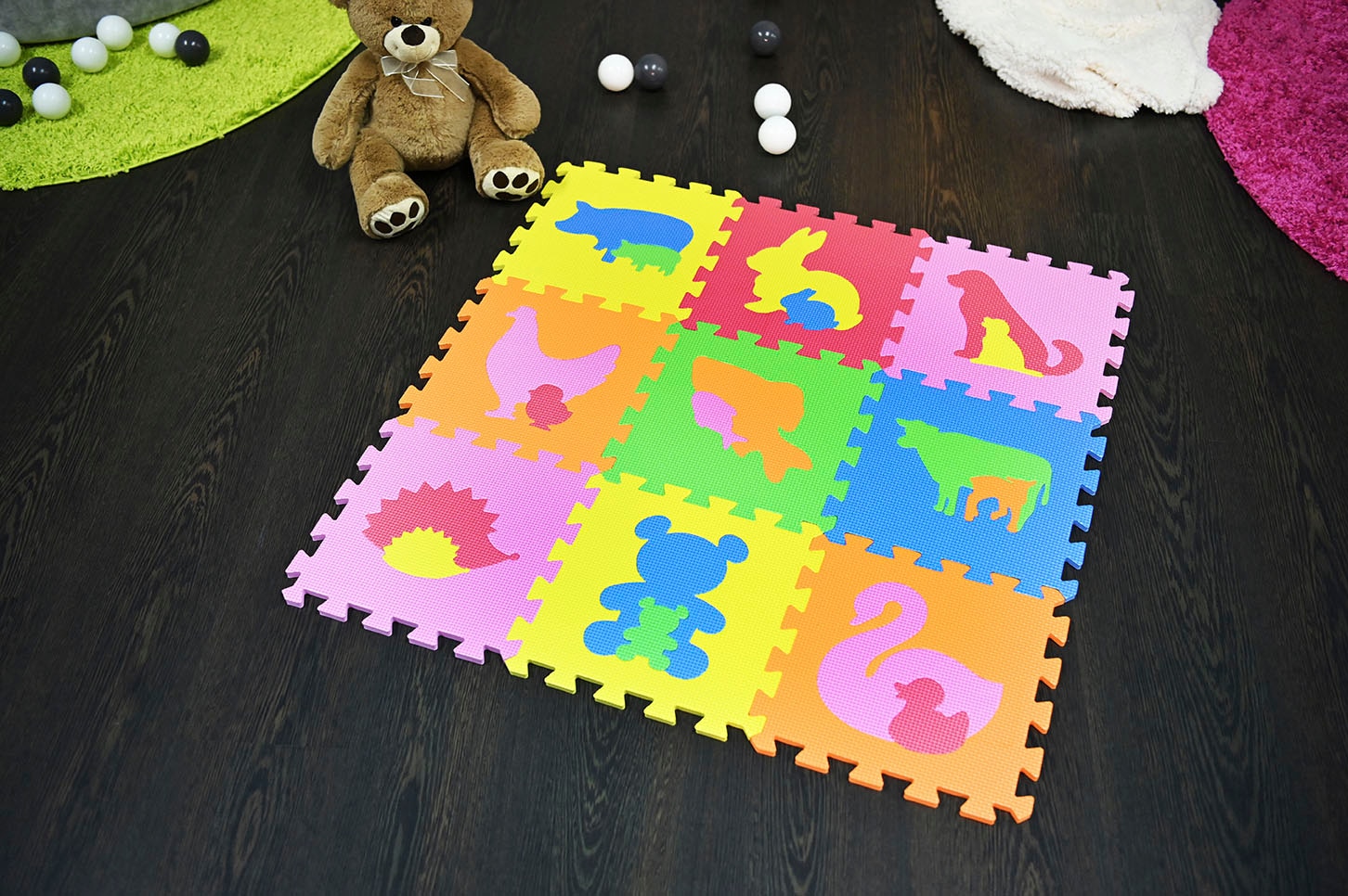 Knorrtoys® Puzzle »Tiere«, Puzzlematte, Bodenpuzzle