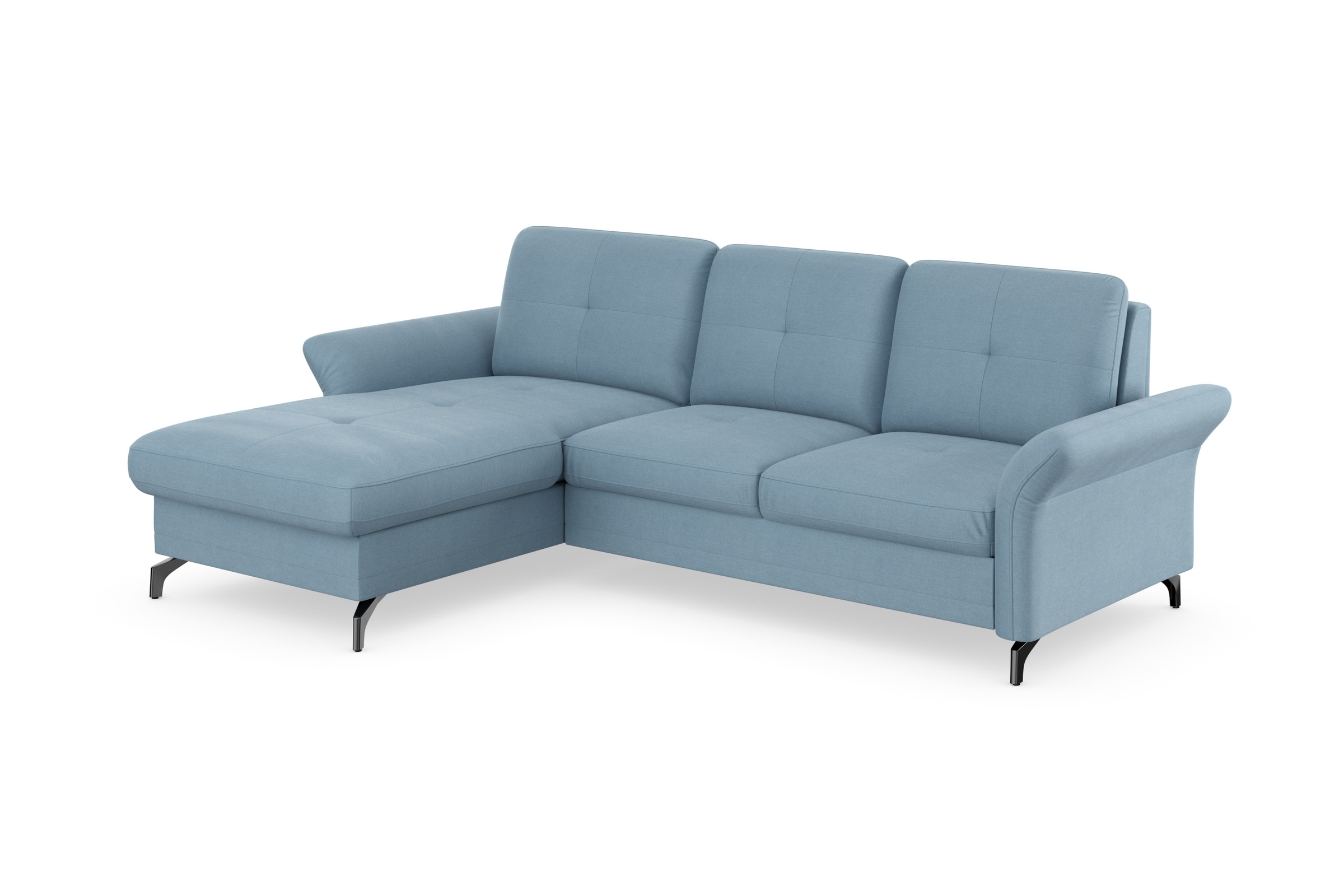 Places of Style Ecksofa »Calando L-Form«, wahlweise mit Bettfunktion, Bettkasten und Armteilfunktion