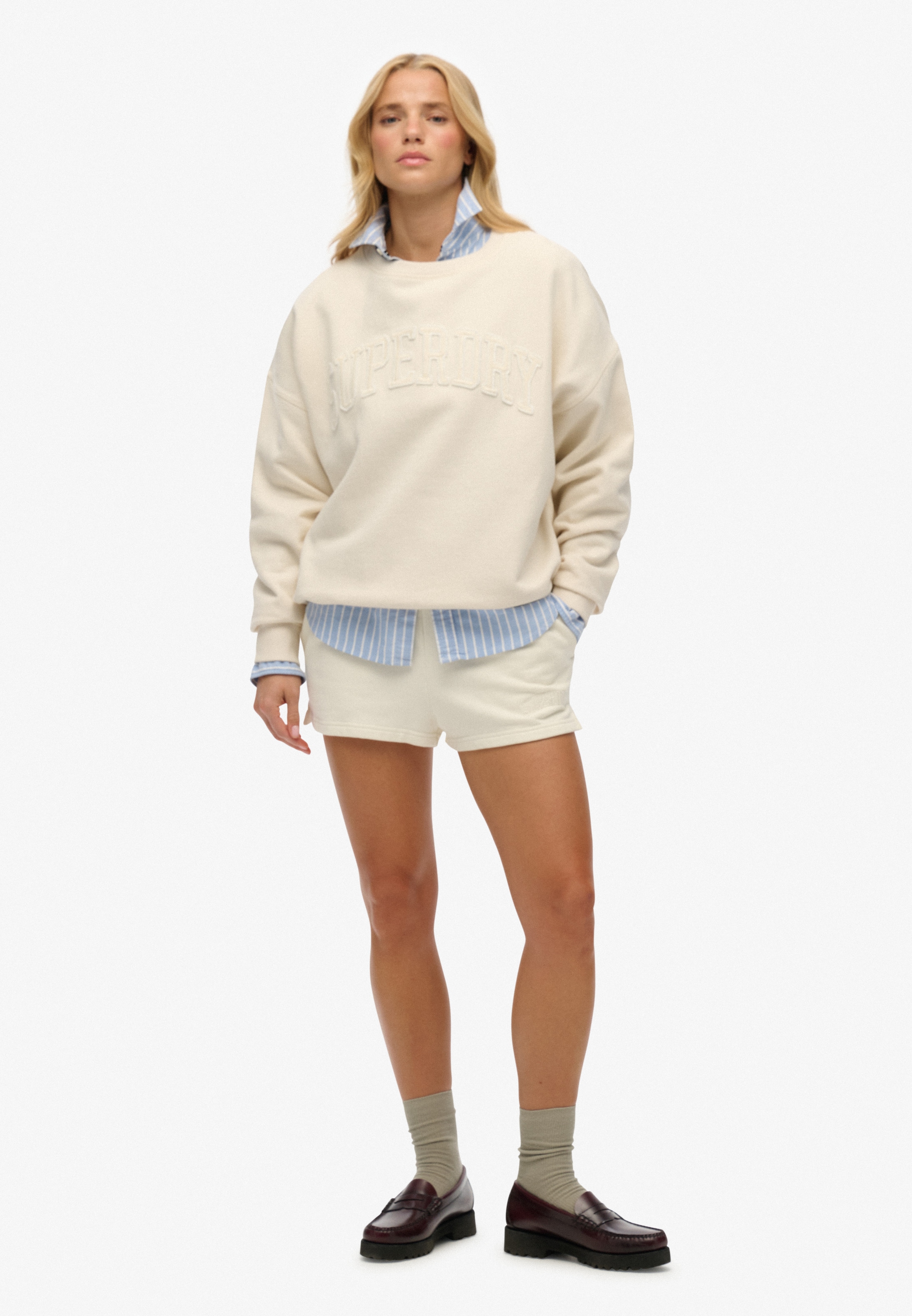 Superdry Sweatshirt »ATHLETIC TONAL APPLIQUE CREW«