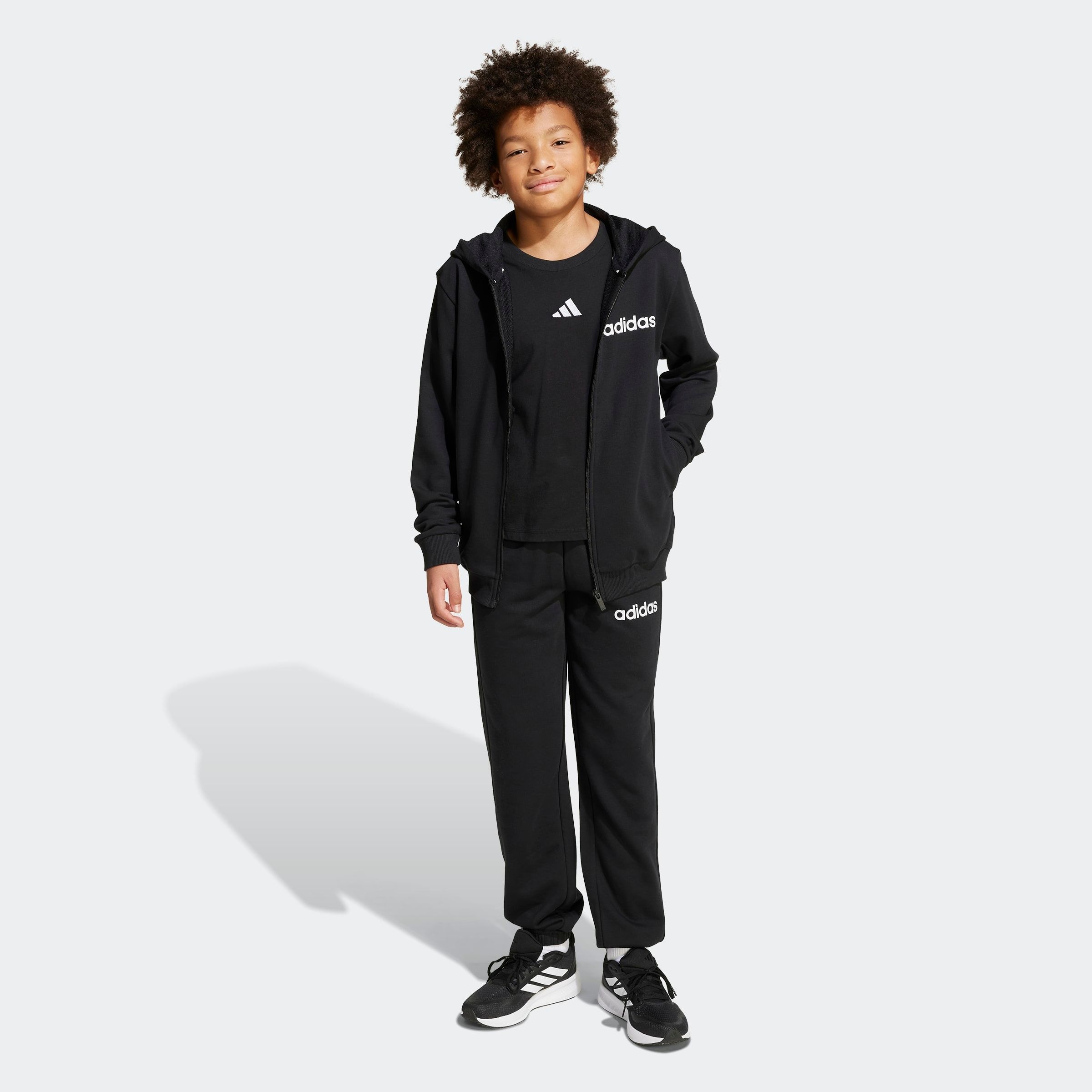adidas Sportswear Trainingsanzug »ESSENTIALS KINDER« 2 Stk. zweiteilig, aus Baumwolle und Polyester, weiches French Terry