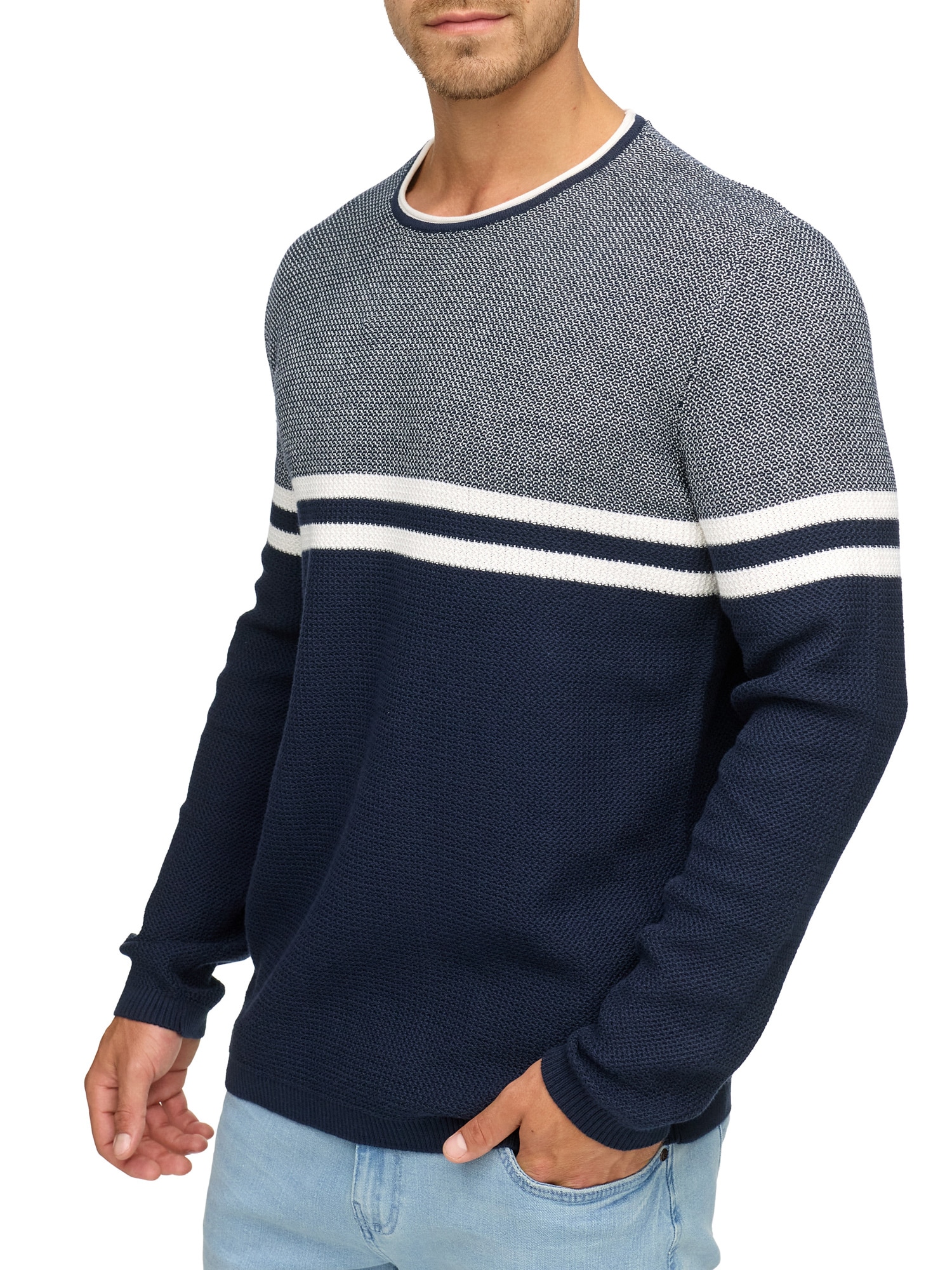 Indicode Rundhalspullover »INJaluf«