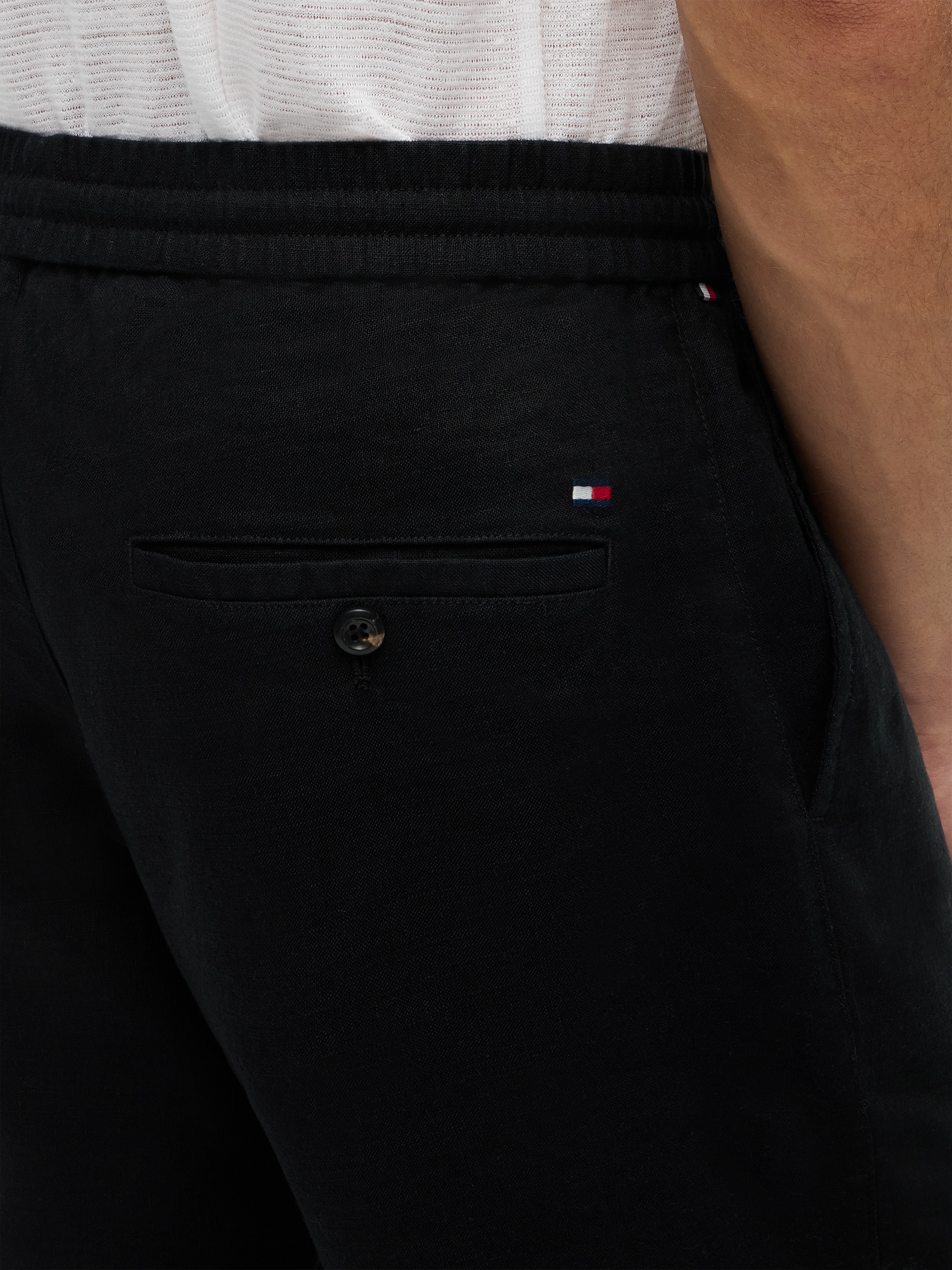 Tommy Hilfiger Chinoshorts »DOVER«  aus Leinenmix, elastischer Bund
