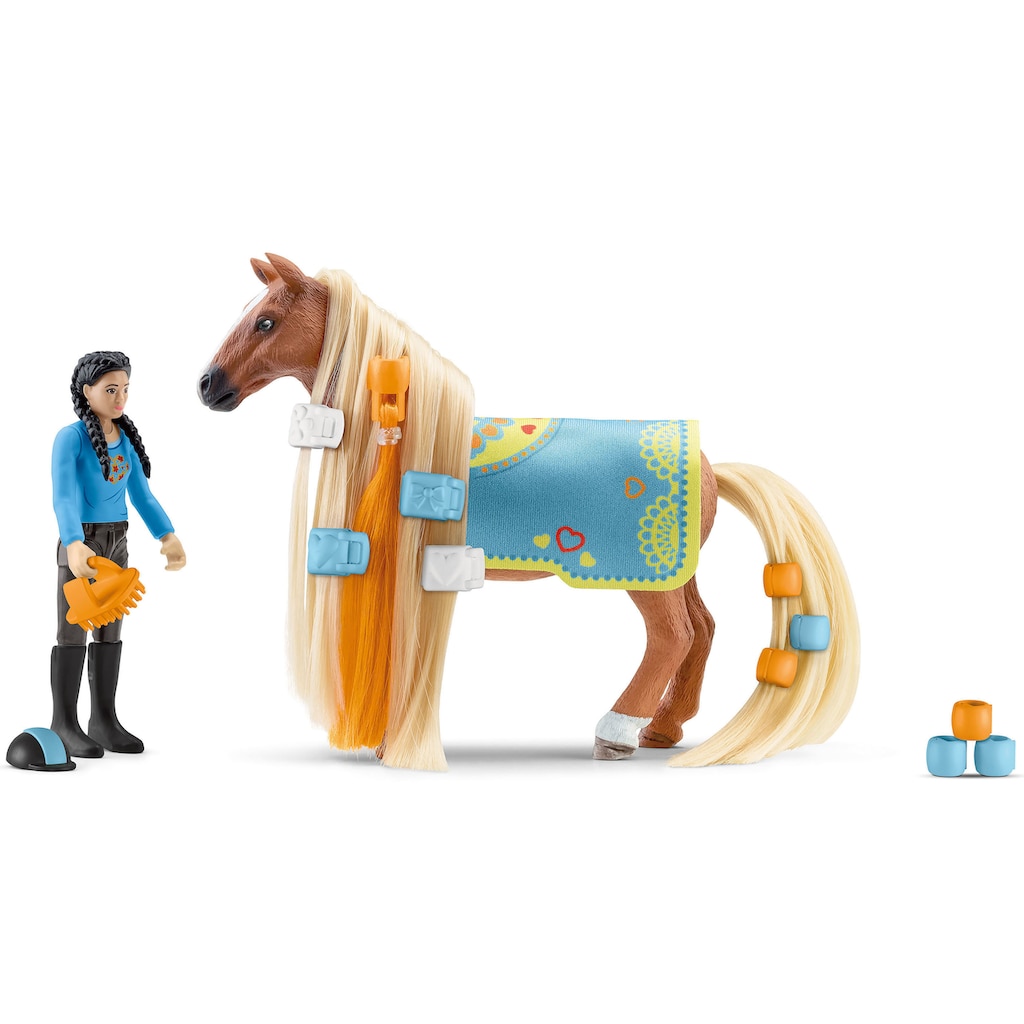 Schleich® Spielfigur »HORSE CLUB, Kim & Caramelo Starter Set (42585)«