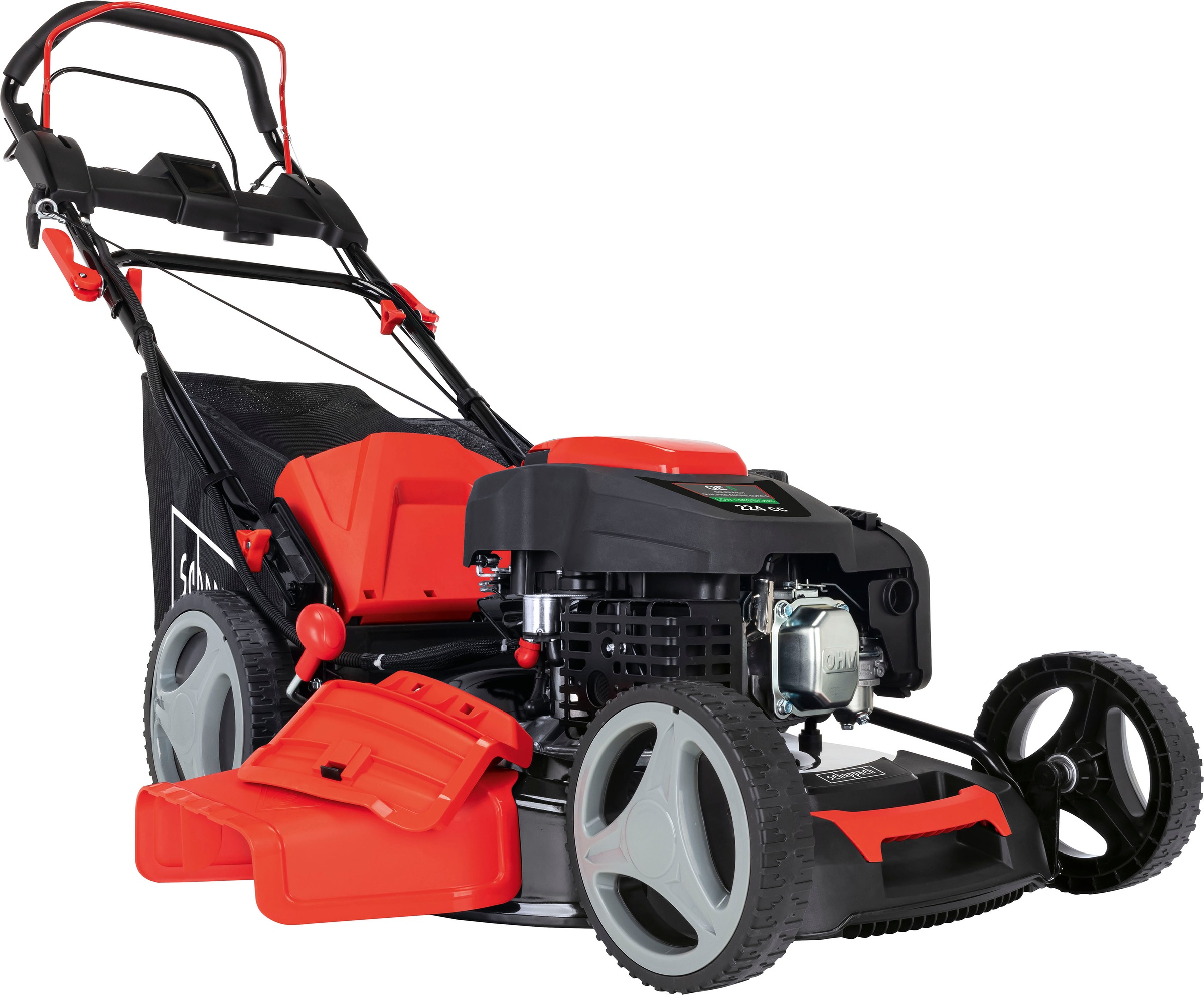 Scheppach Benzinrasenmäher »MS225-53E« 5,15 kW/7 PS, Elektro-Start und Radantrieb in schwarz