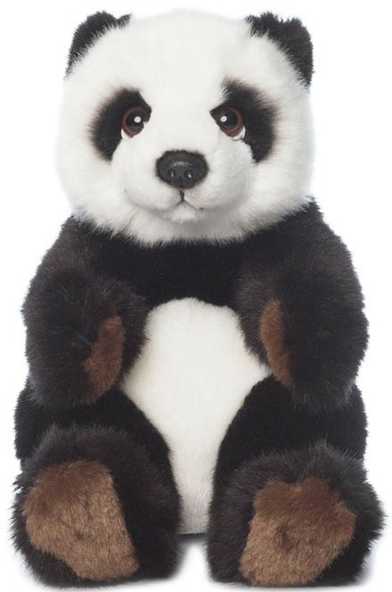 WWF Kuscheltier »Panda sitzend 15 cm«, zum Teil aus recyceltem Material