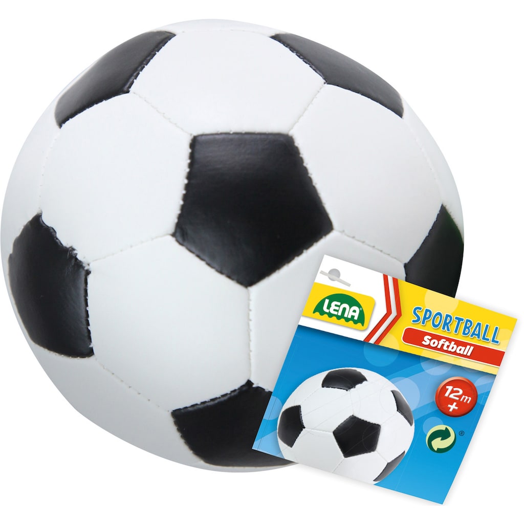 Lena® Softball »Soft-Fußball 18 cm, schwarz/weiß«, Made in Europe