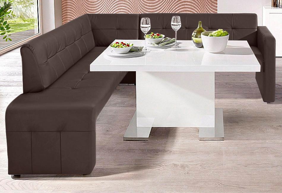 exxpo - sofa fashion Essbank »Barista, bequem und elegant, hohe Bodenfreiheit,«, Eckbank Barista bequem und elegant, hochwertige Detailverarbeitung
