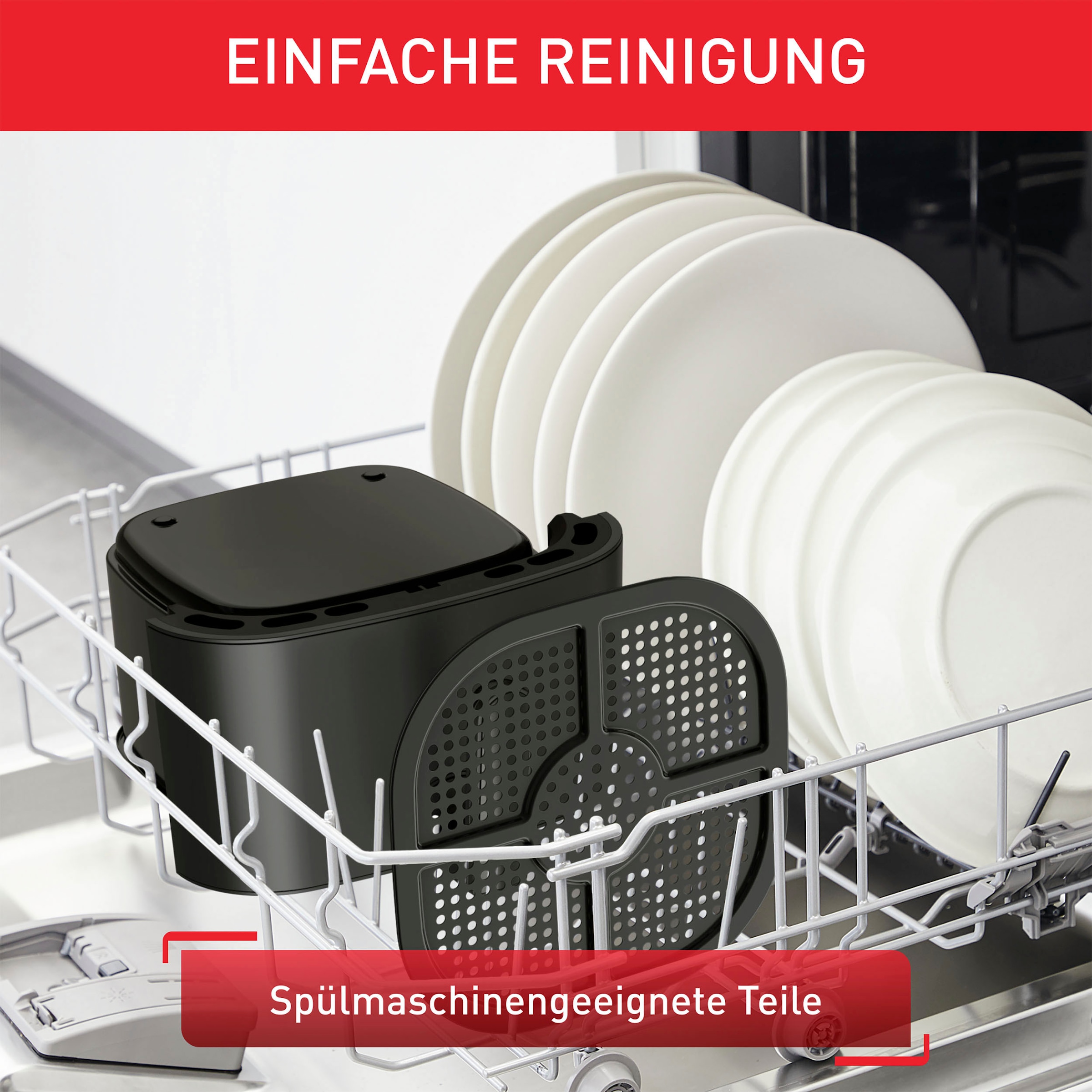 Tefal Heißluftfritteuse »EY1308 Easy Fry Essential«, 1430 W, kompaktes Design, energiesparend, knusprige Ergebnisse, gesund Kochen