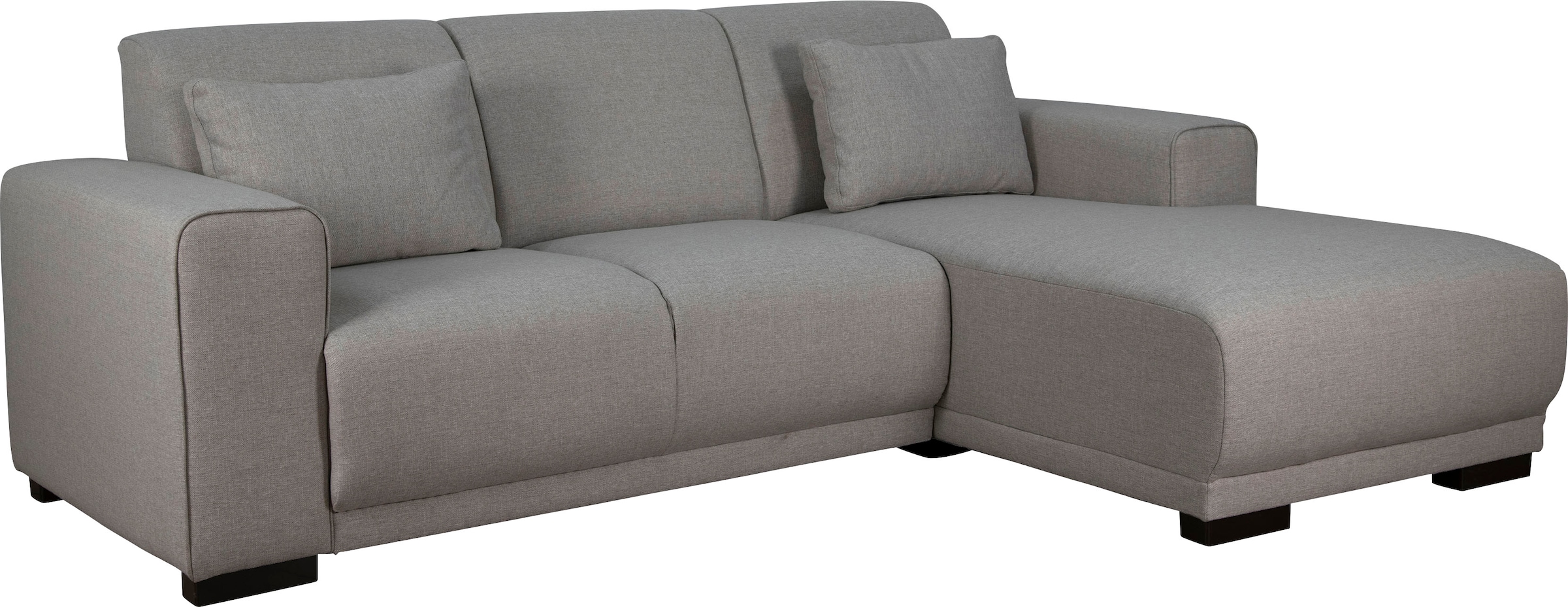 Home affaire Ecksofa »BORNHOLM L-Form mit Recamiere, Maße B/T/H: 234/162/85 cm«, Recamiere links oder rechts bestellbar, Wellenfederung, inkl. 2 Kissen