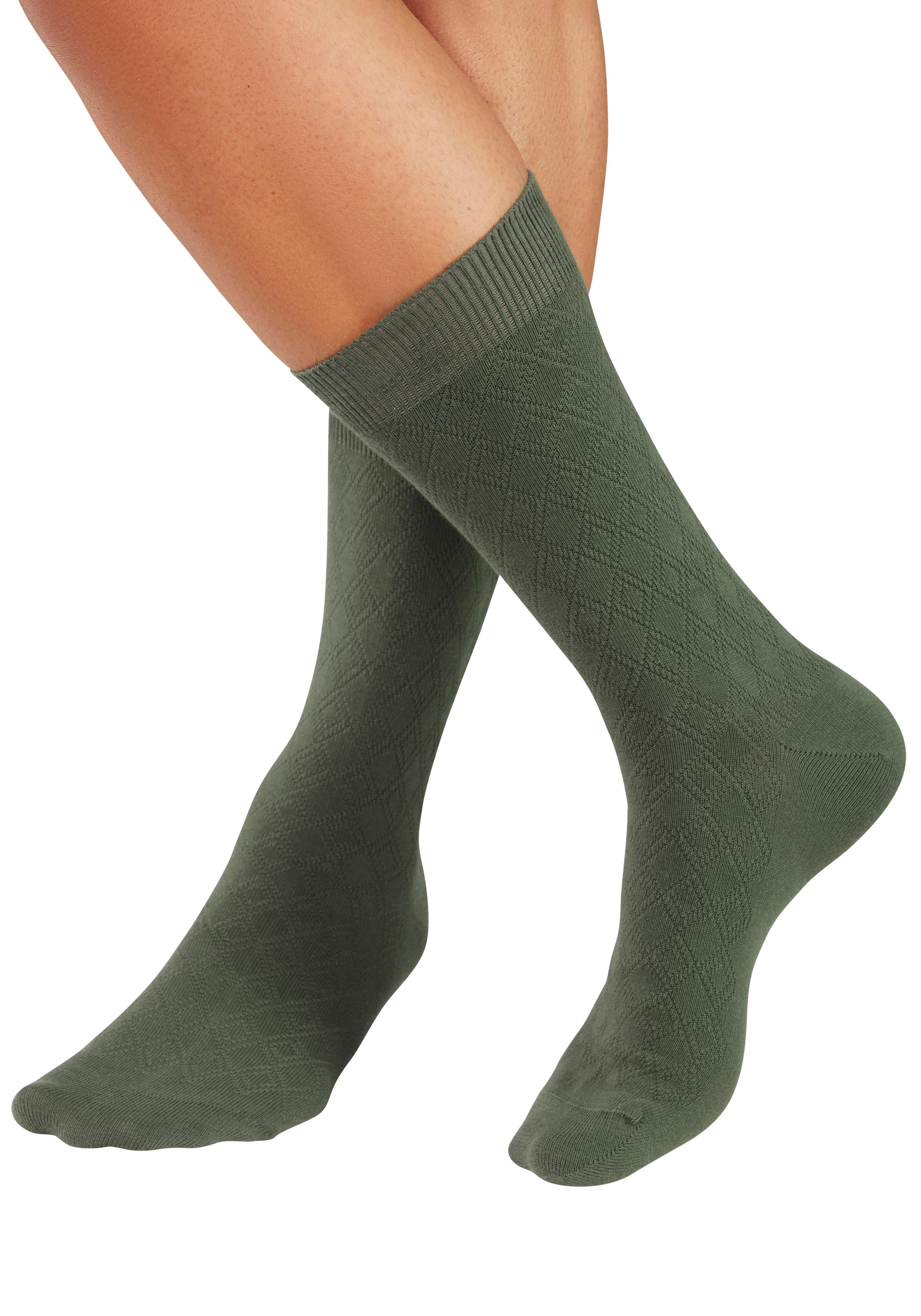 H.I.S Businesssocken Packung, 5 Paar tlg. mit dezent eingestrickten Designs