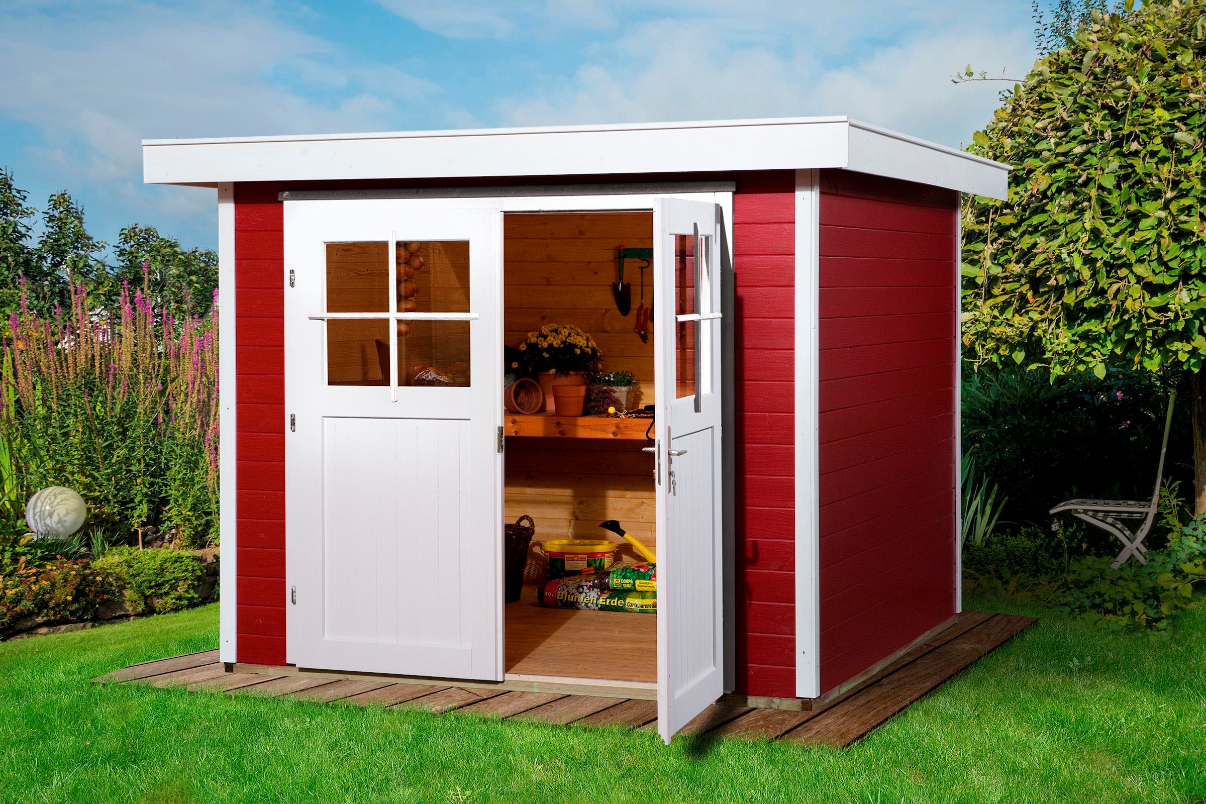 weka Gartenhaus »227 Gr.2, schwedenrot, 21 mm«