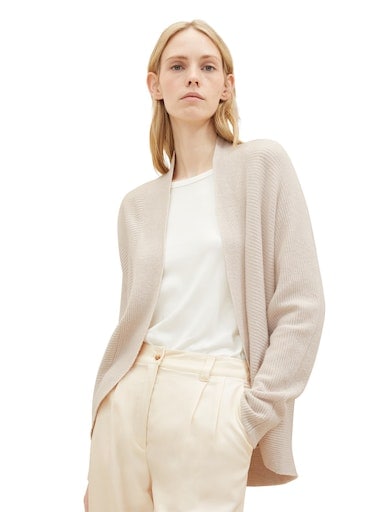 TOM TAILOR Cardigan, mit Ziernaht auf der Rückseite