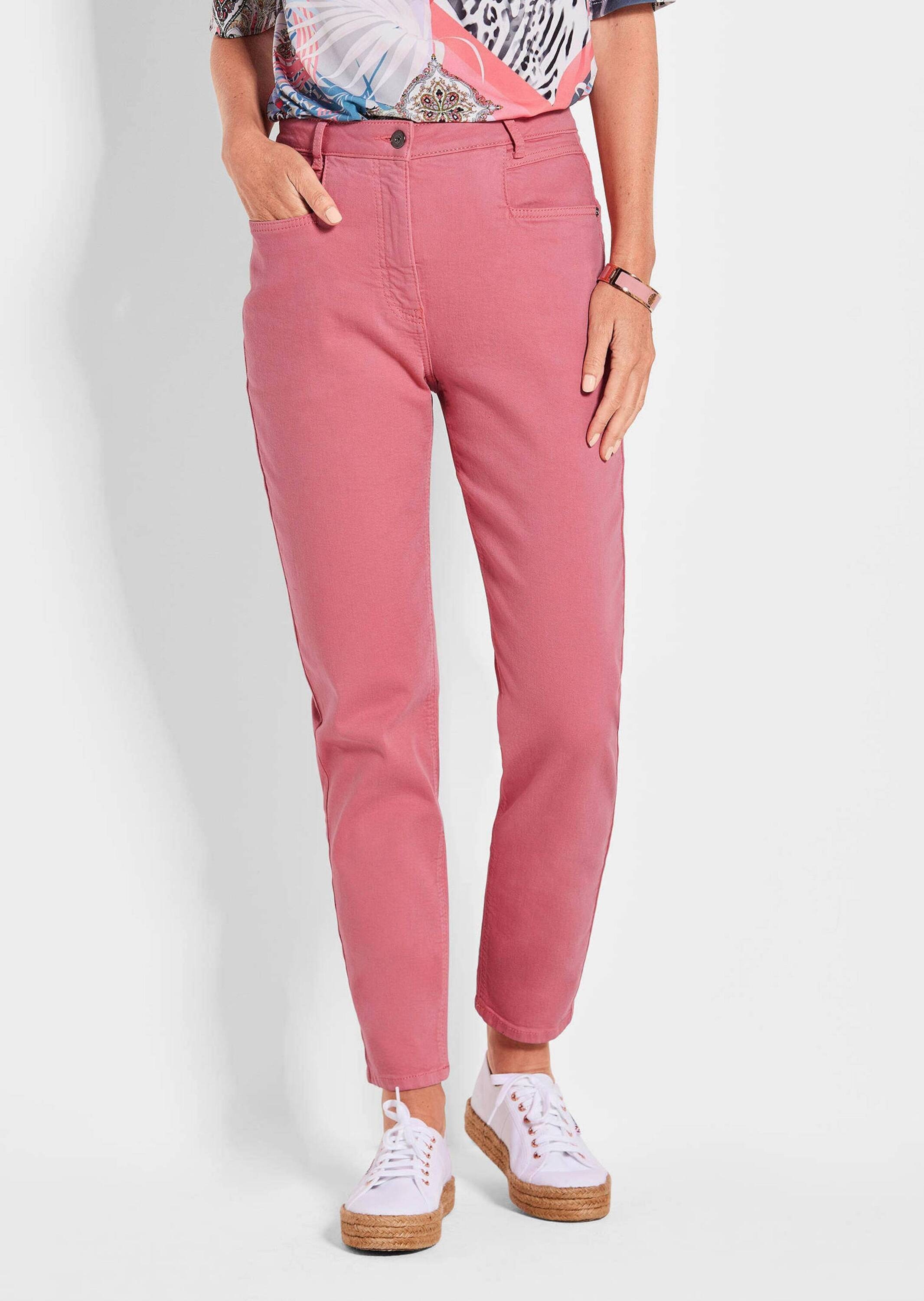 GOLDNER Regular-fit-Jeans »Kurzgröße Lange Hose SARA mit Formbund«