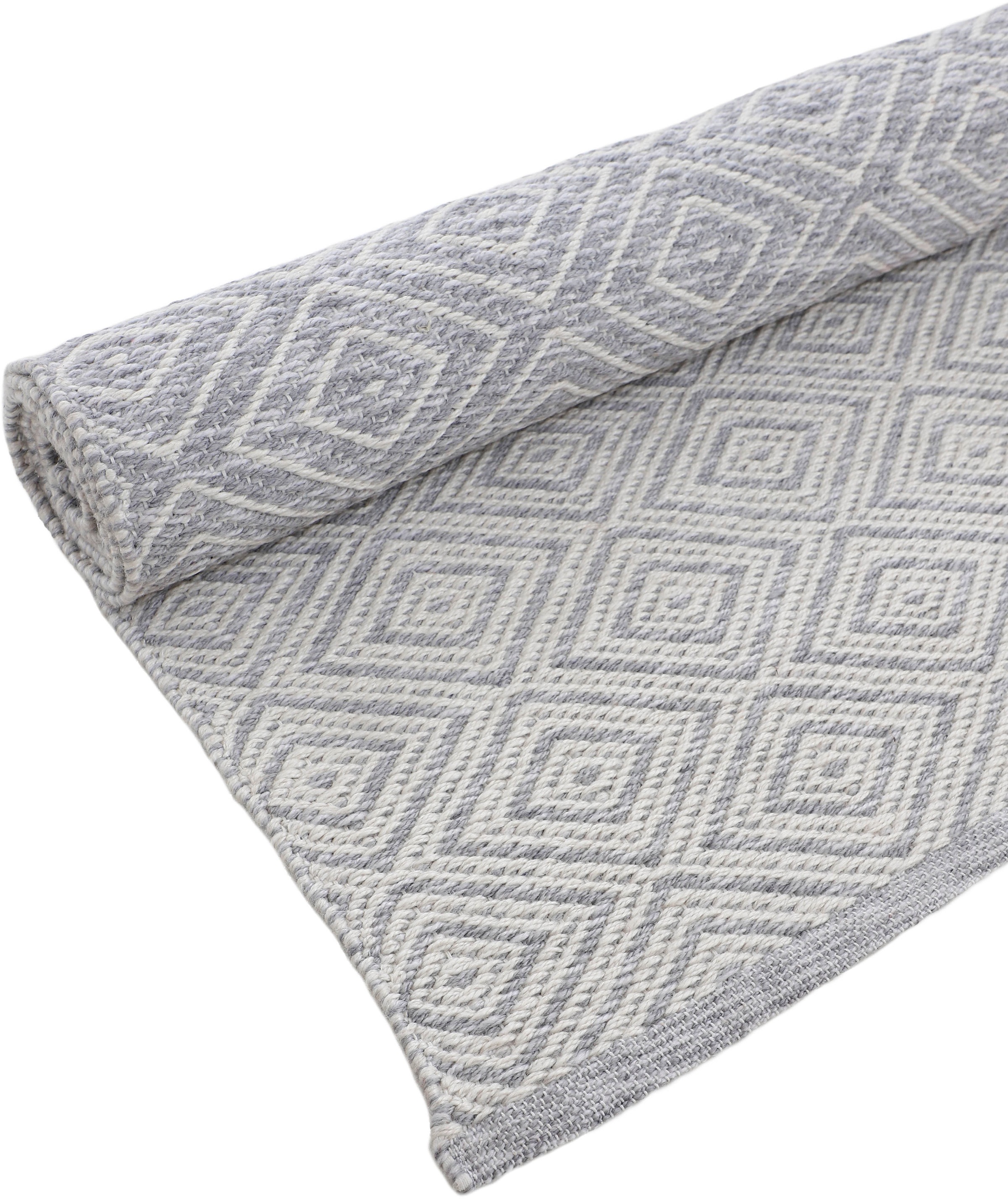 carpetfine Teppich »Frida 200«, 7 mm Höhe, Wendeteppich, 100% recyceltem Material (PET), Flachgewebe, Sisal Optik, Pflegeleicht und Robust, In- und Outdoor geeignet, Wetterfest und UV-beständig für Balkon, Terrasse, Garten, Wohn- und Schlafzimmer