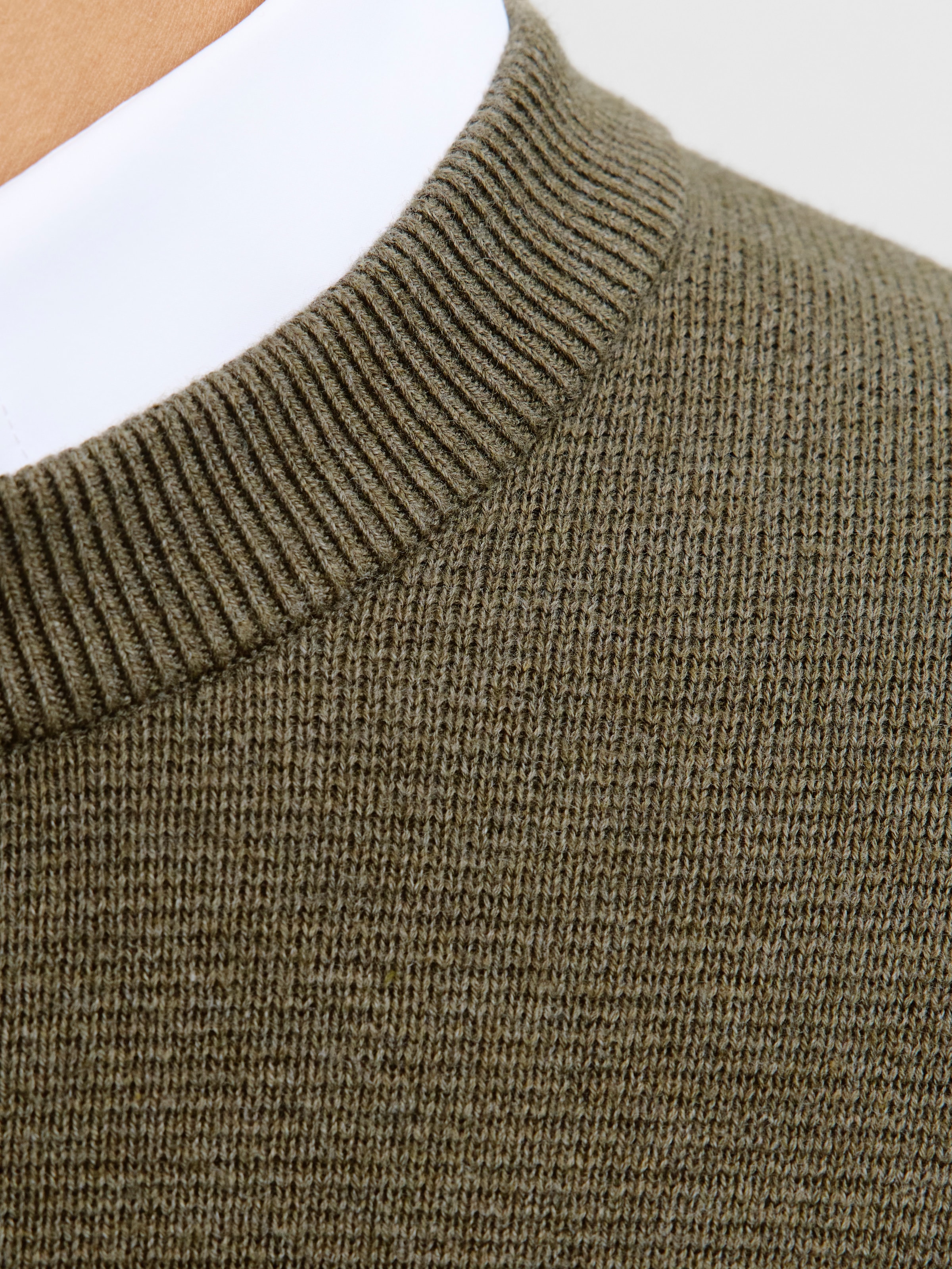 Jack & Jones Rundhalspullover »JPRBLAMILANO STITCH KNIT CREW NECK SN« Baumwolle, relaxed fit