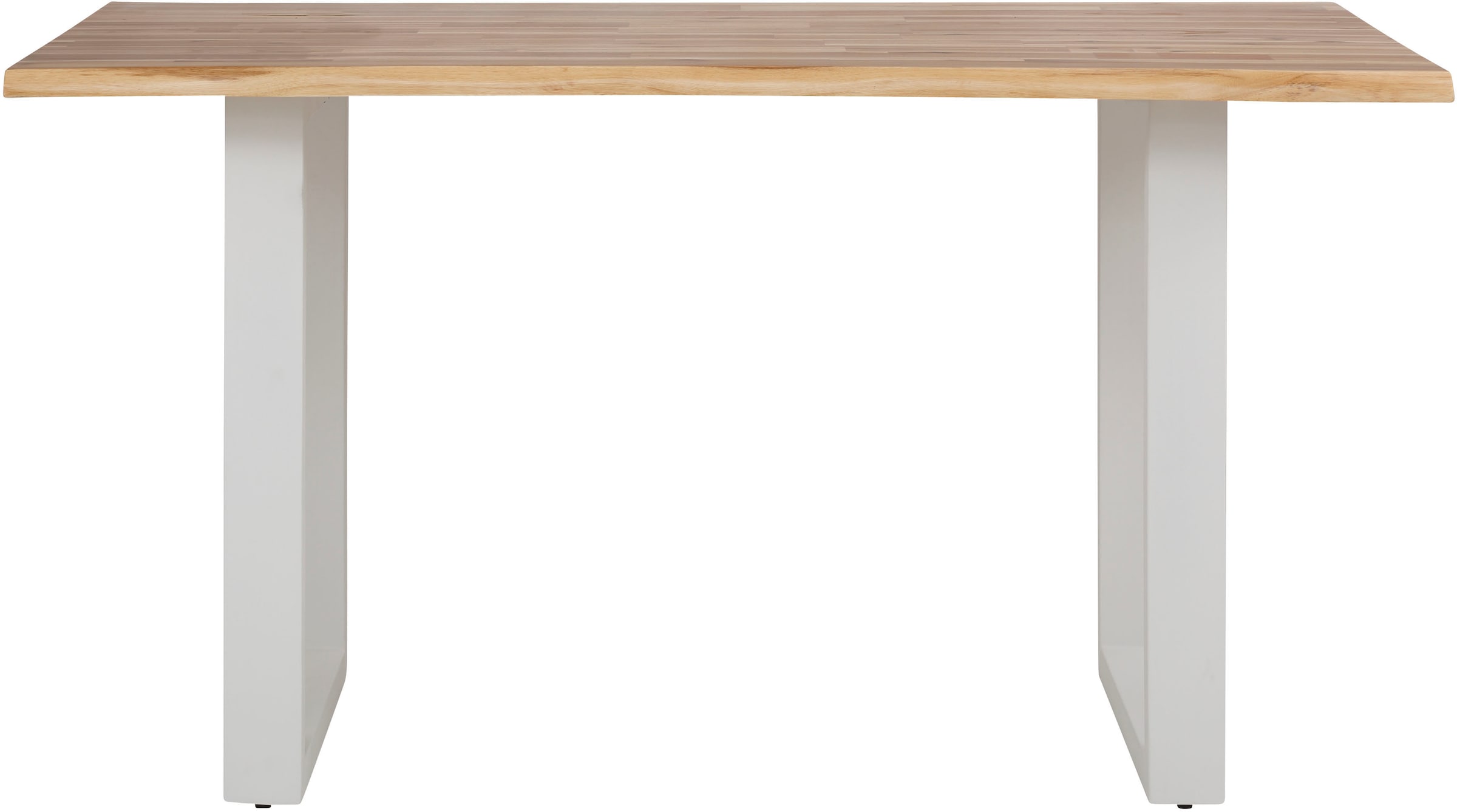 Home affaire Esstisch »Melody«, Akazienholz, mit Metallfußgestell Breite 140 cm