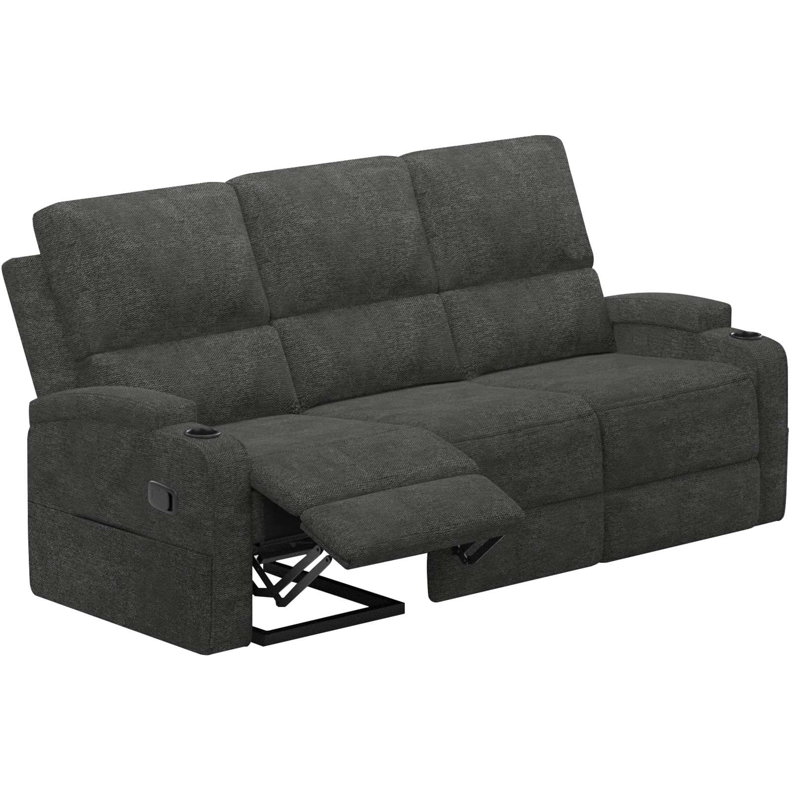 Home affaire 3-Sitzer »Napori« Kinosofa mit 2 x Relaxfunktion und Getränkehalter