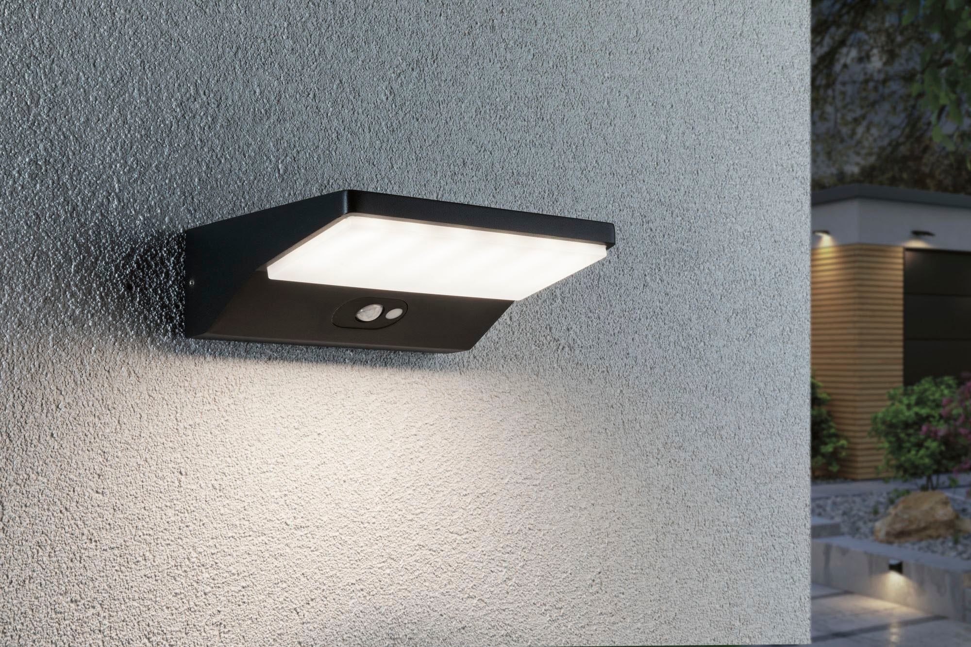 Paulmann Außen-Wandleuchte »IP44« LED-Modul 1 Stk. Warmweiß LED-Modul in grau, Größe Höhe: 6 cm