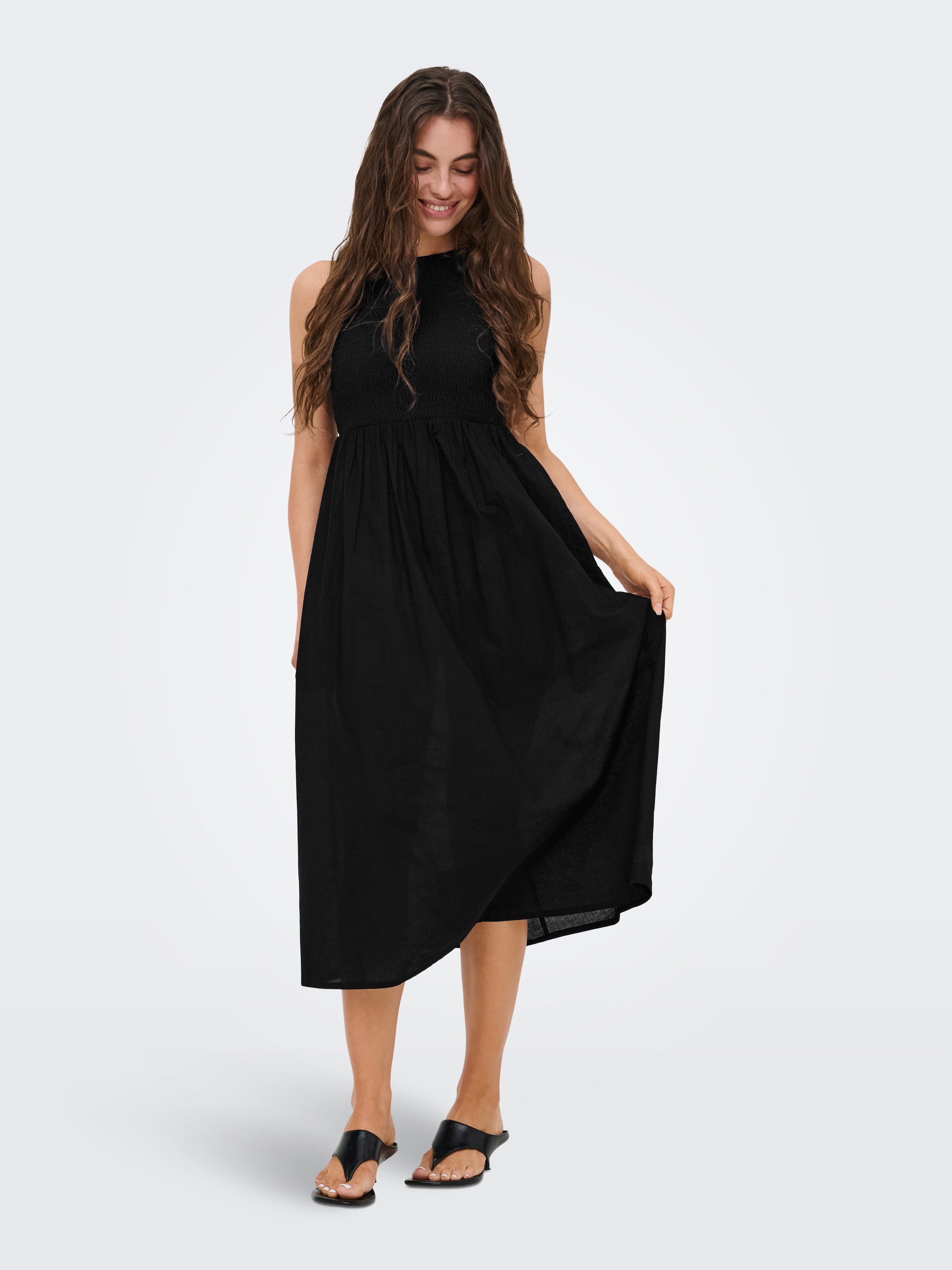 JDY Midikleid »JDYDIEGO S/L SMOCK MIDI DRESS WVN NOOS«