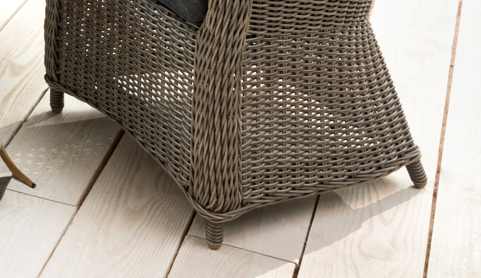 Destiny Garten-Essgruppe »MALAGA LUNA«, (19 tlg., 6x Sessel, 1x Tisch, 1x Drehteller, inkl. Auflagen), Aluminium, Polyrattan