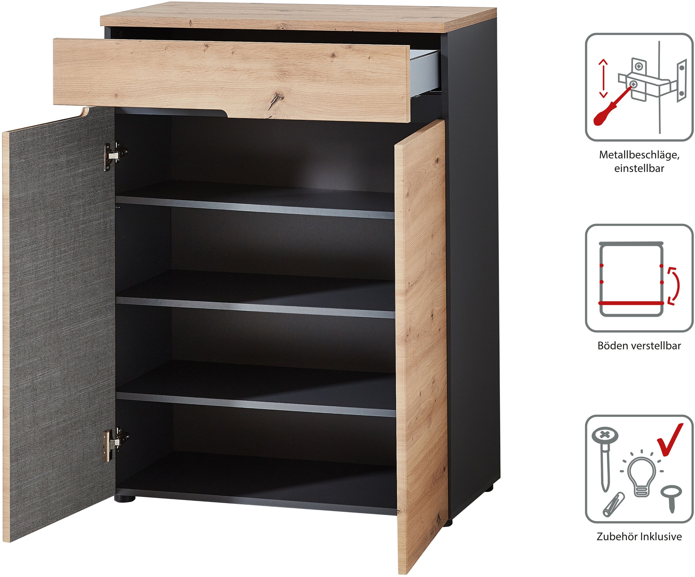 Innostyle Garderoben-Set »MEMPHIS«, (Komplett-Set, 5 St.)