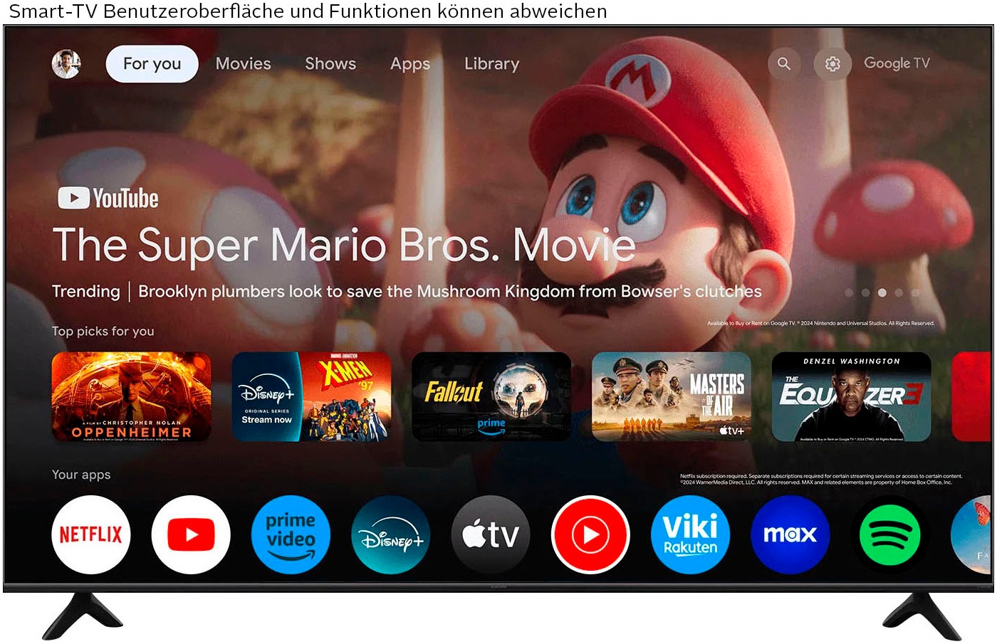 Xiaomi Mini-LED-Fernseher »L55MA-SPLEU« 138 cm/55 ′′ Smart-TV, Größe 55 ′′